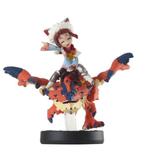 One-Eyed Rathalos and Rider - Girl  - Monster Hunter Series (Amiibo)