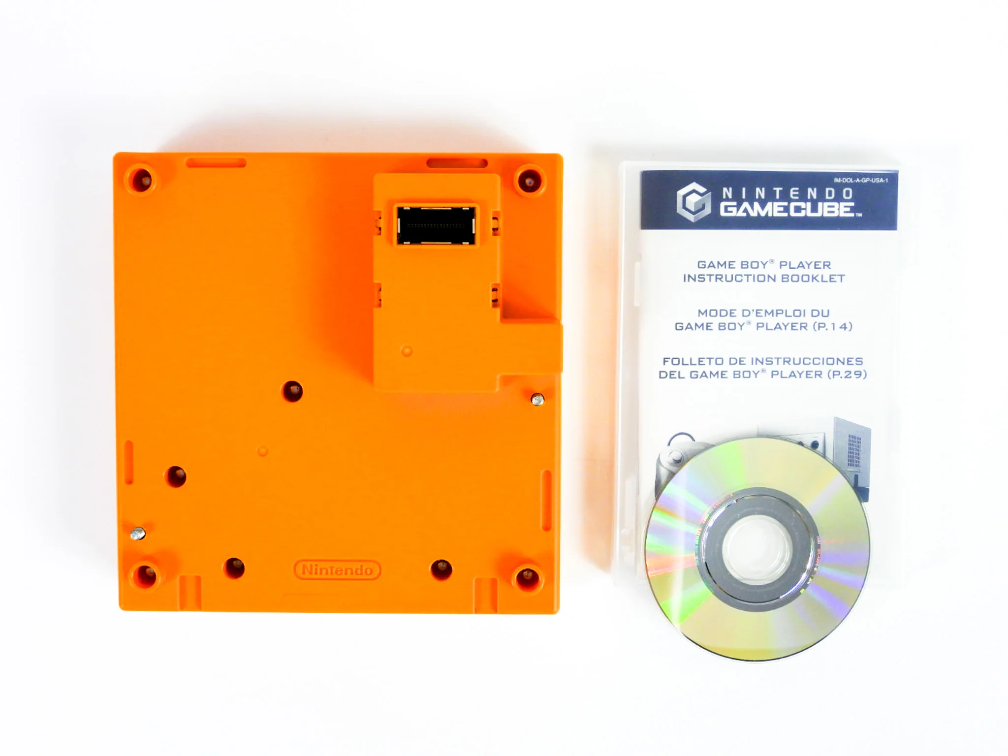 Orange Spice Game Boy Player With Startup Disc (Nintendo GameCube) - Image 2