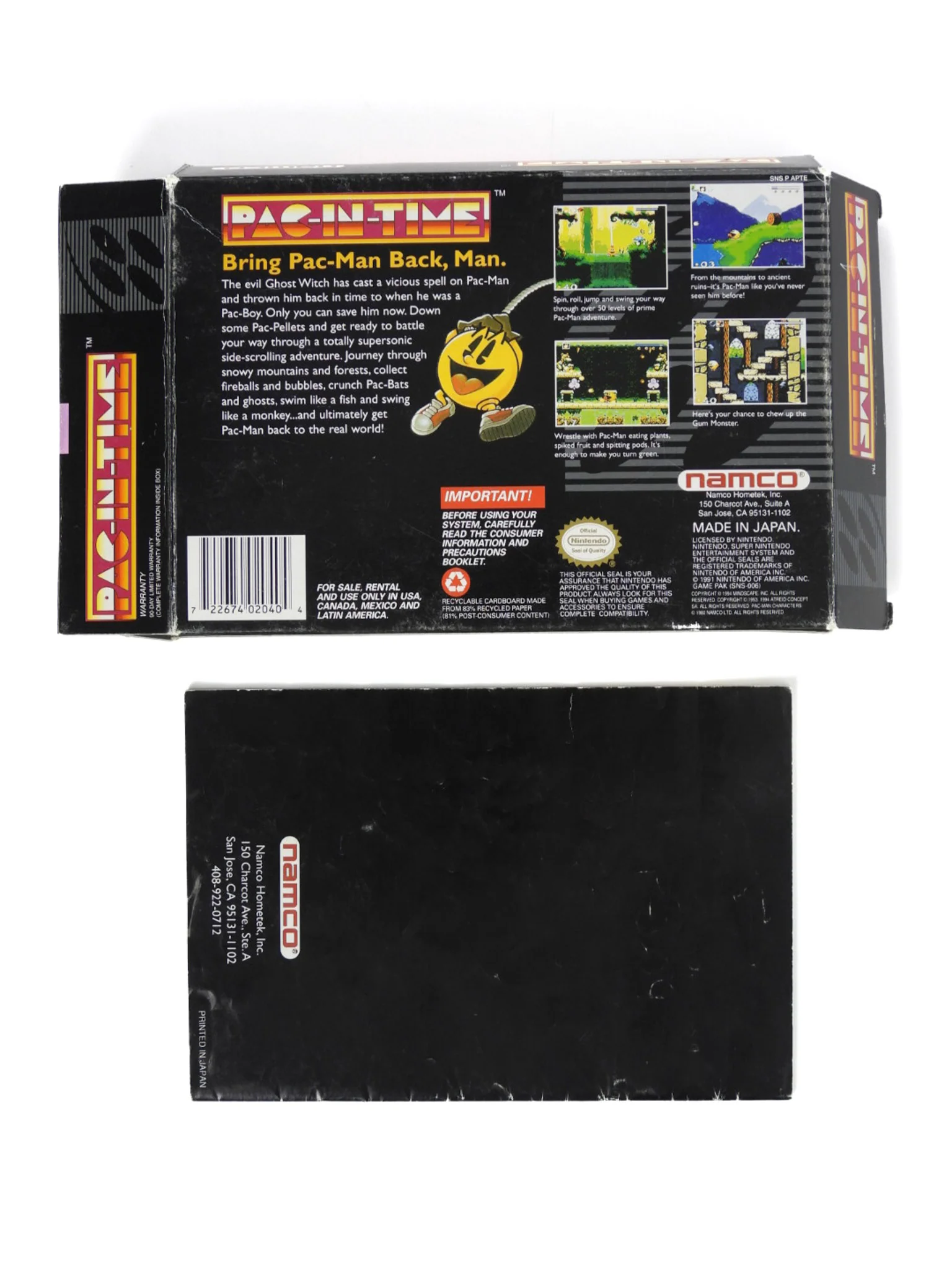 Pac-In-Time [Box] (Super Nintendo / SNES) - Image 2