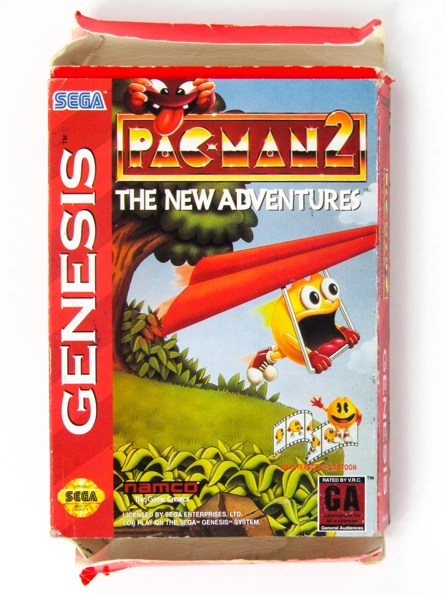 Pac-Man 2 The New Adventures [Cardboard Box] (Sega Genesis) - Image 2