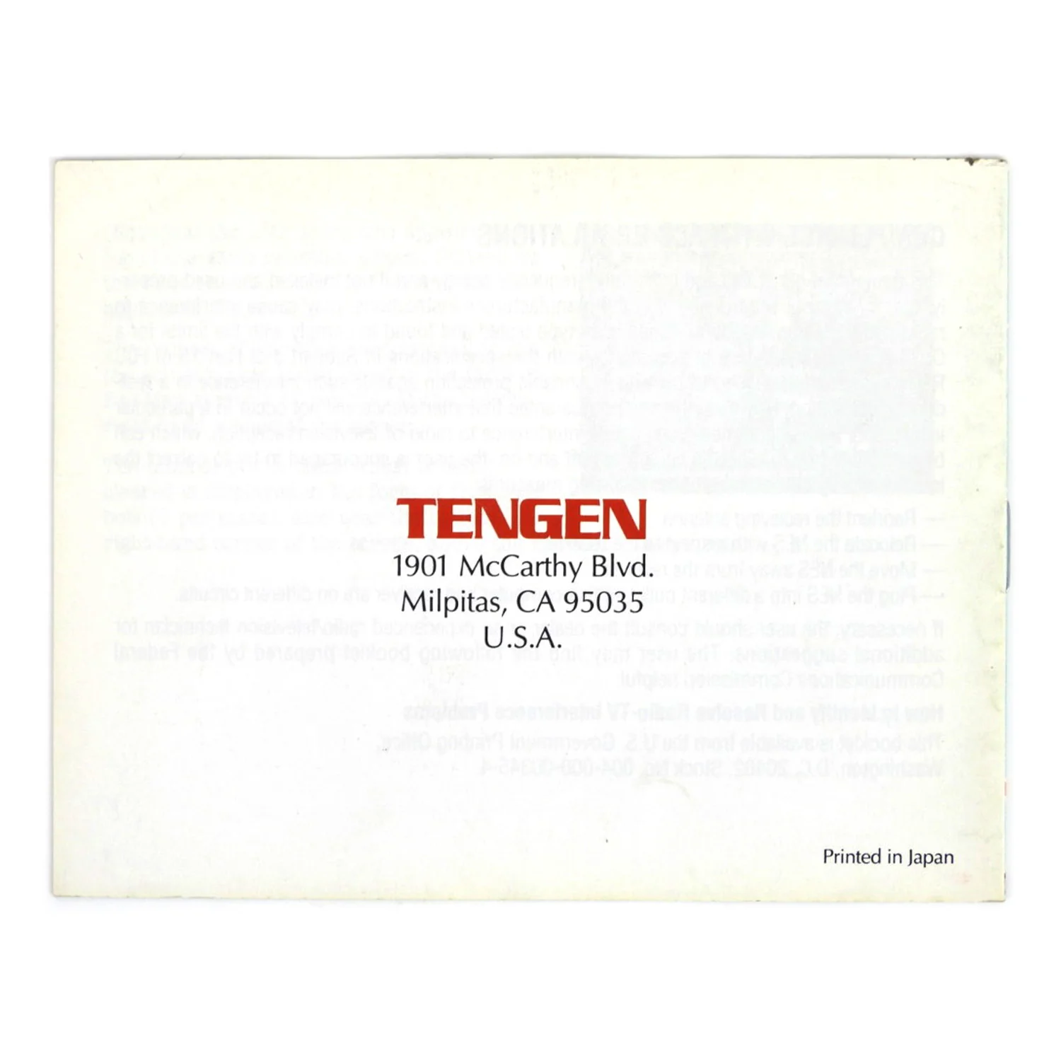 Pac-Man [Tengen Gray] [Manual] (Nintendo / NES) - Image 2