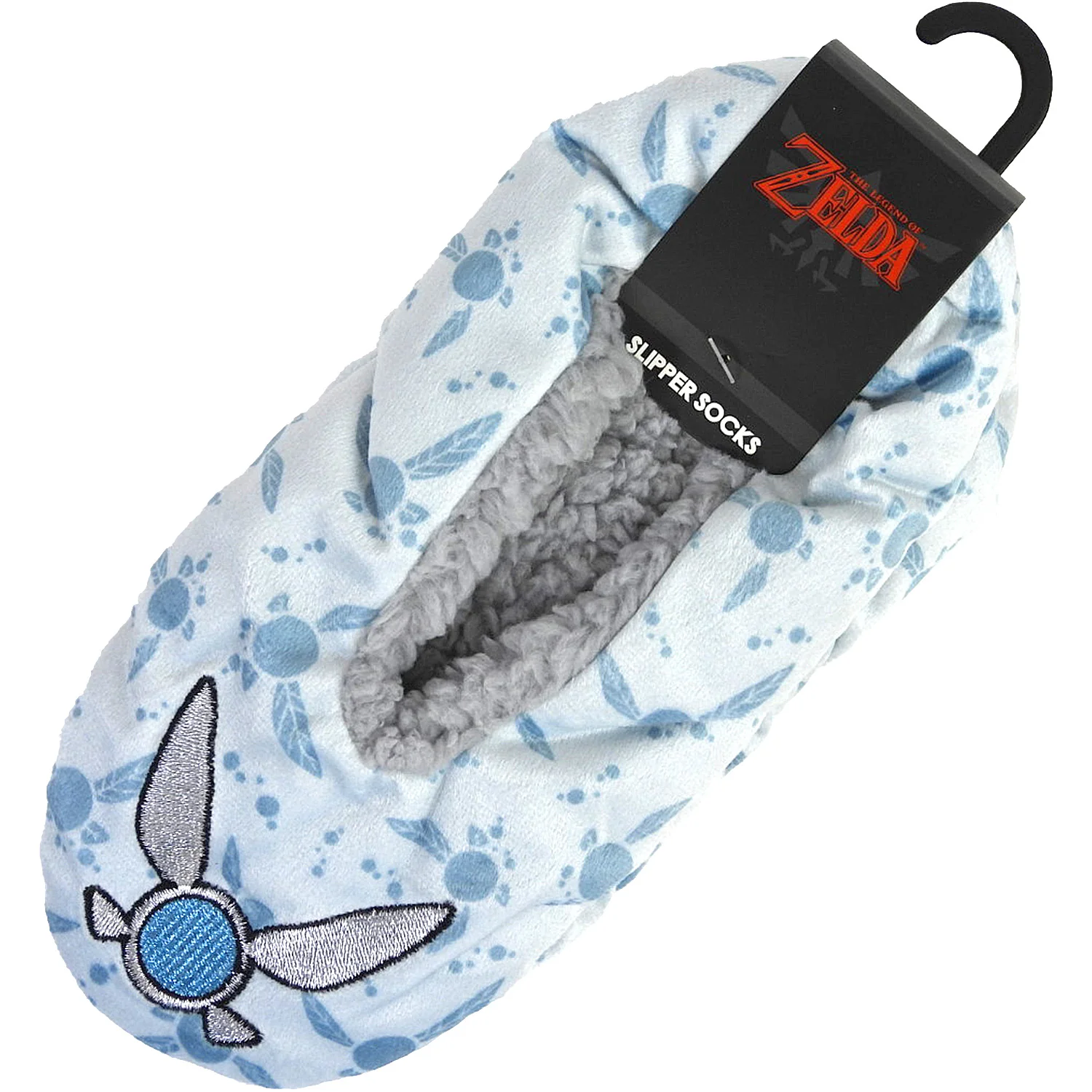 Pantoufles Zelda emblème Navi brodé