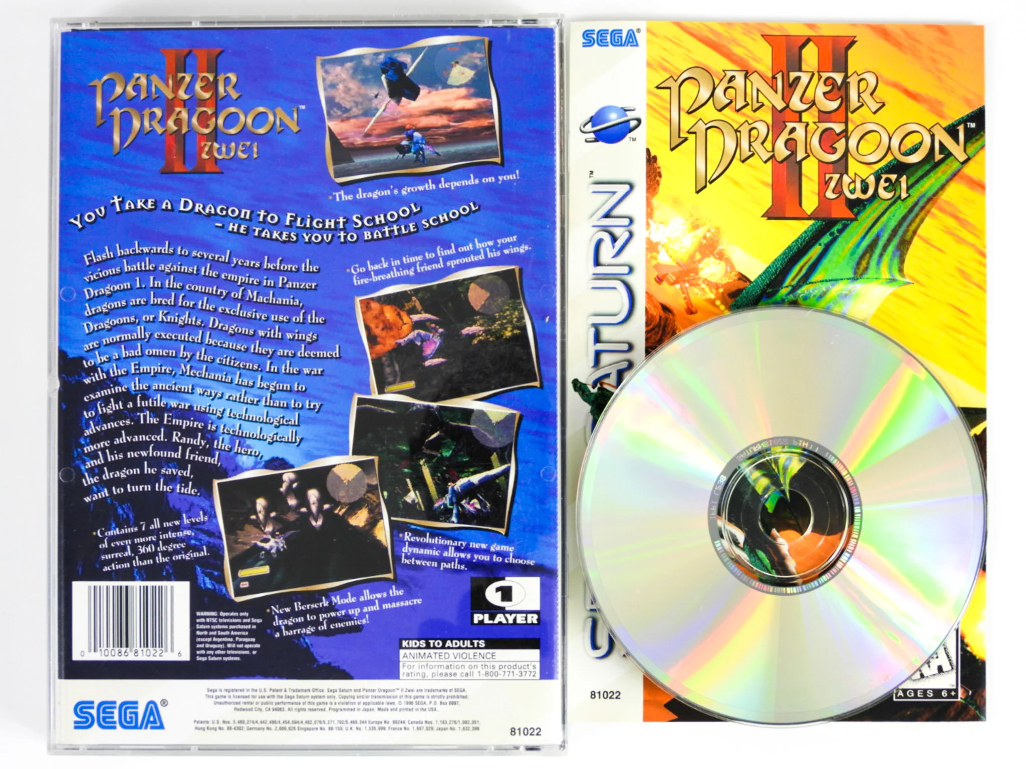 Panzer Dragoon II 2 Zwei (Sega Saturn)