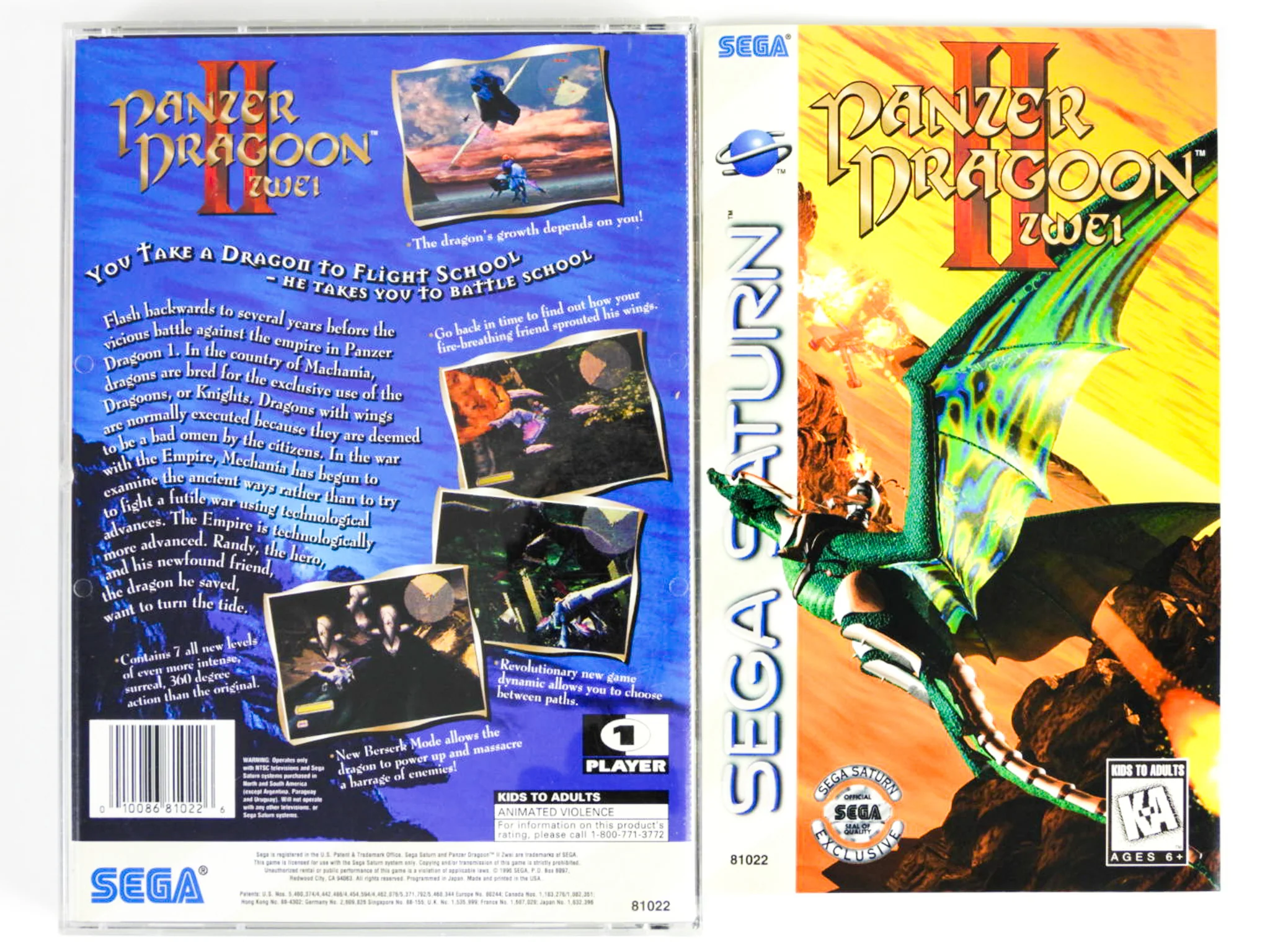Panzer Dragoon II 2 Zwei (Sega Saturn) - Image 2