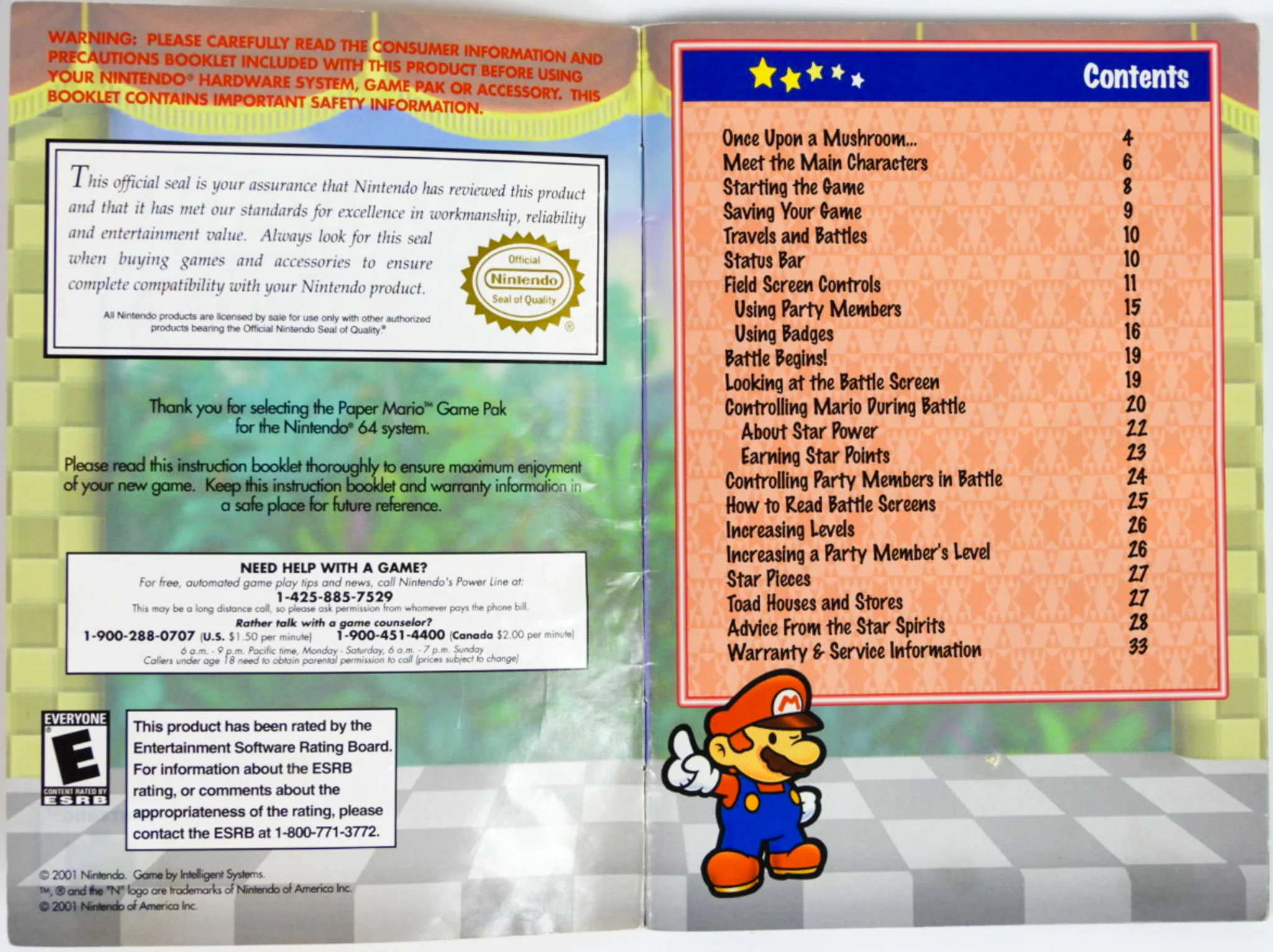 Paper Mario [Manual] (Nintendo 64 / N64) - Image 6