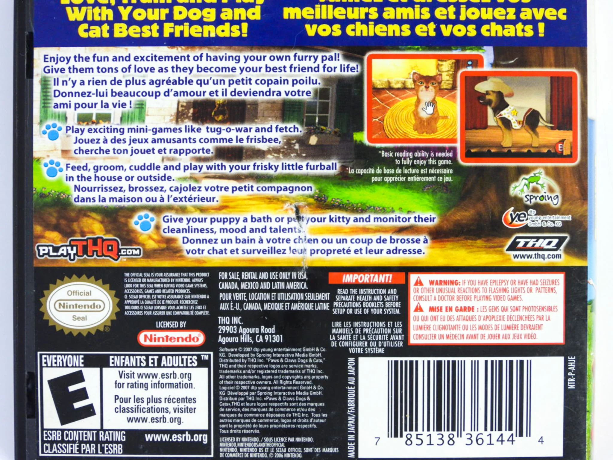 Paws And Claws Dogs And Cats Best Friends (Nintendo DS) - Image 3