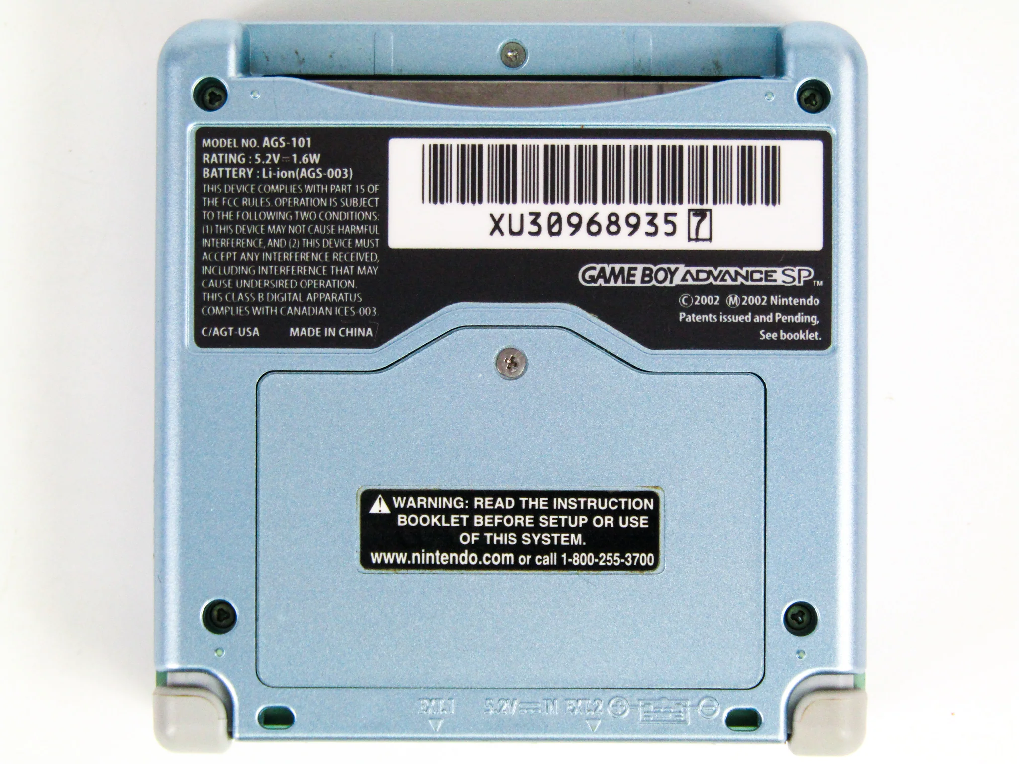 Nintendo Game Boy Advance SP System [AGS-101] Pearl Blue (GBA) - Image 21