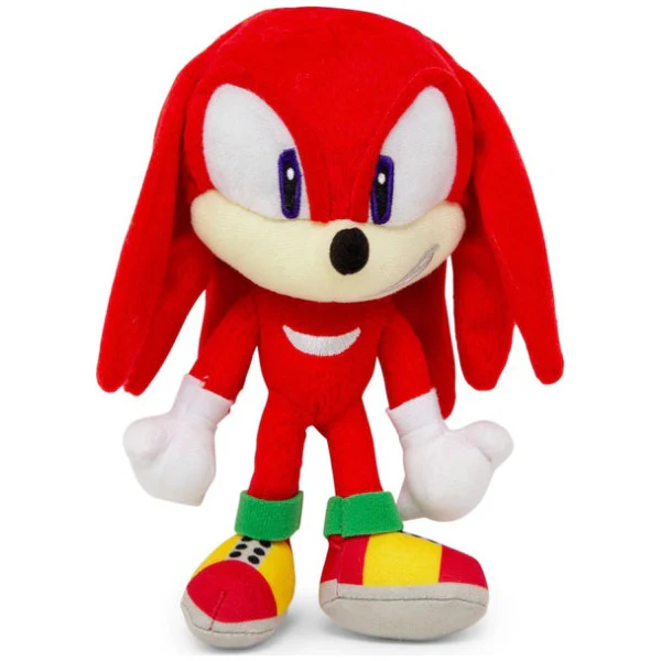 Peluche SEGA Knuckles à clip avec pochette zippée 8"