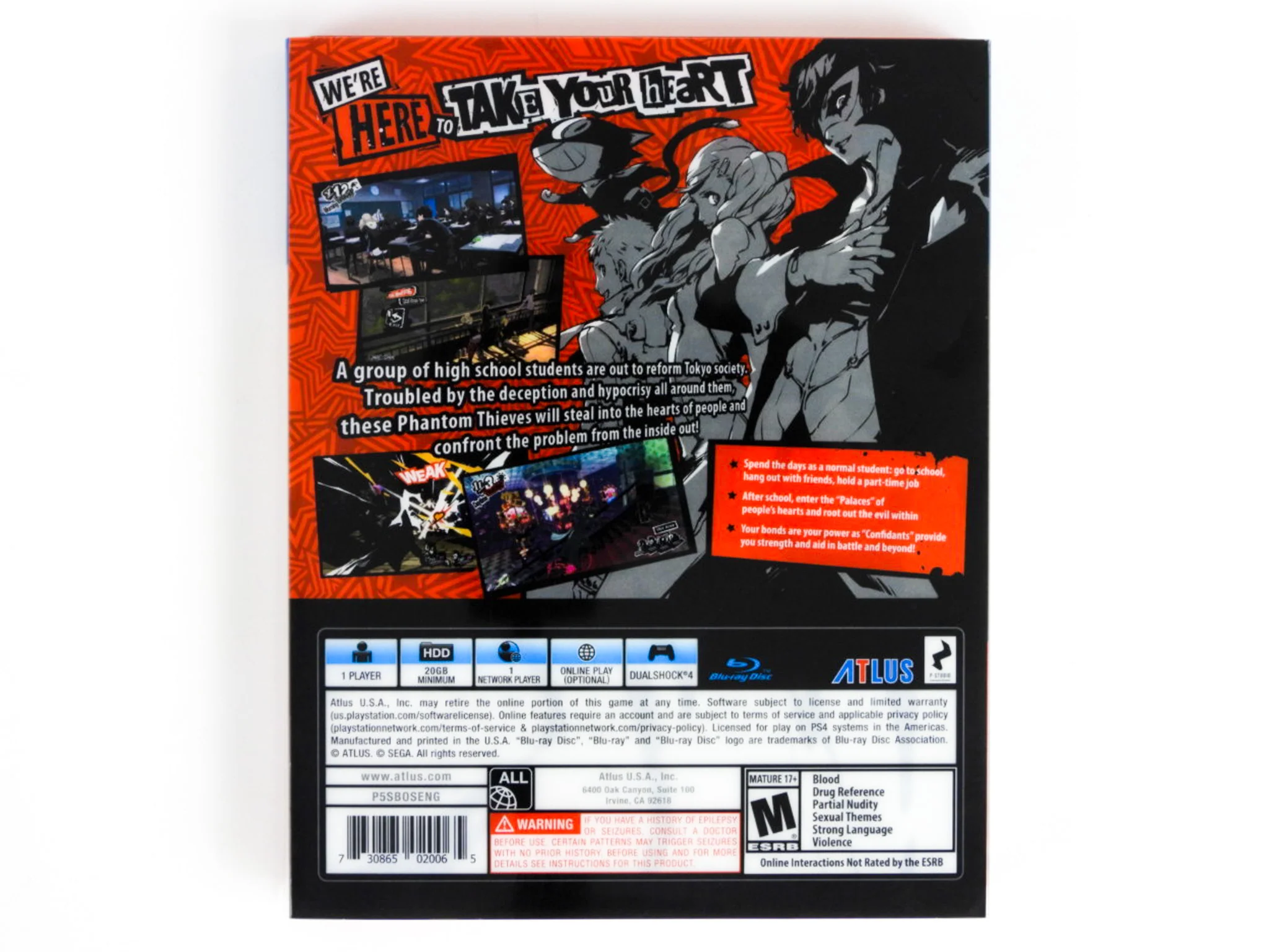 Persona 5 [Steelbook] (PlayStation 4 / PS4) - Image 2