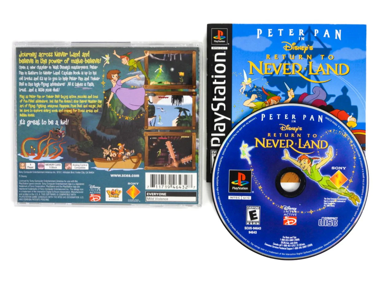 Peter Pan Return to Neverland (PlayStation / PS1)