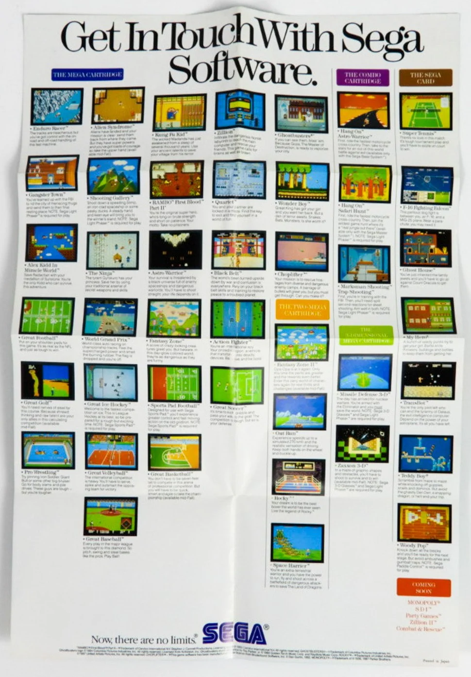 Take Hold Of The Sega Adventure [Poster] (Sega Master System) - Image 2
