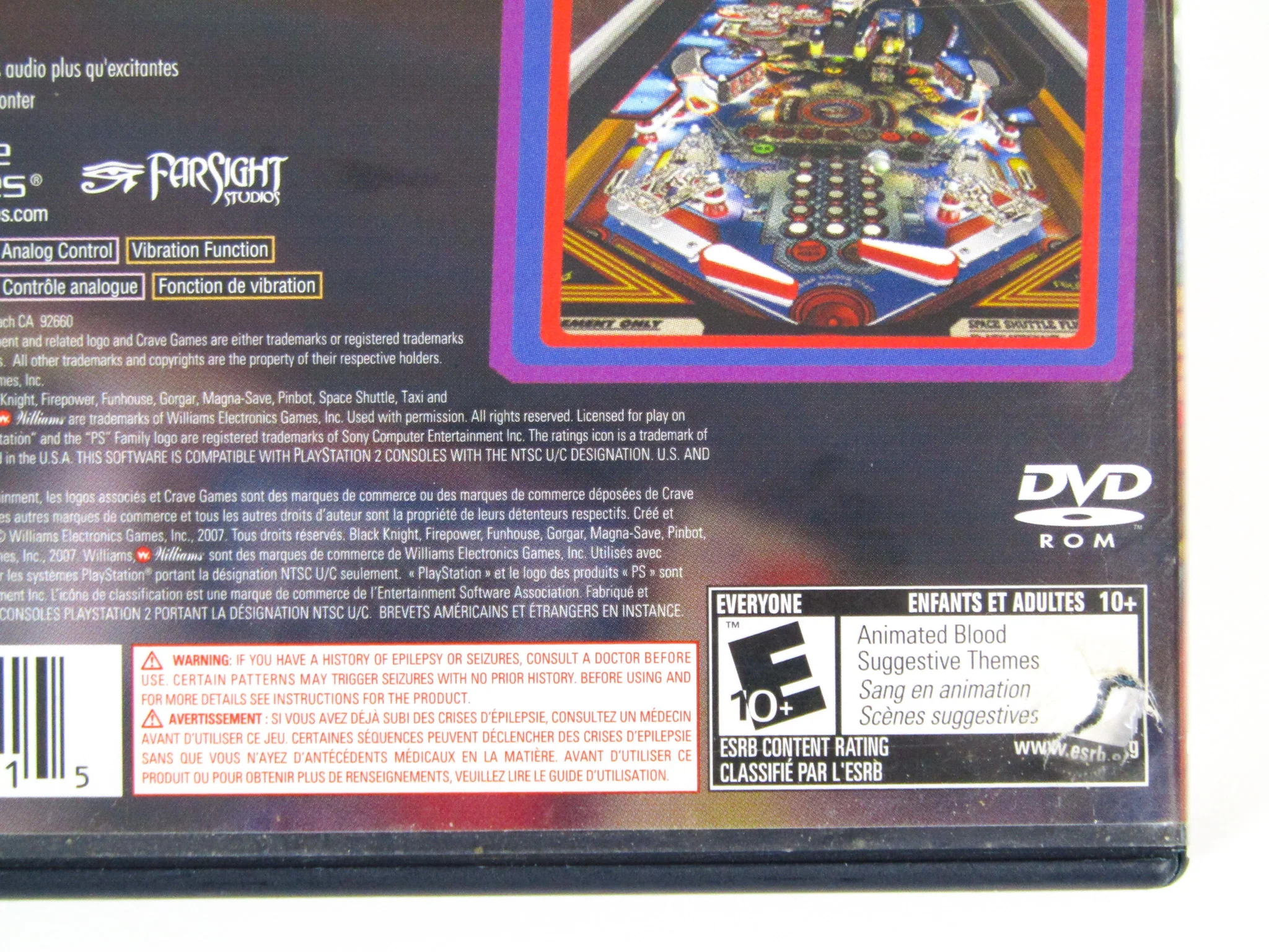 Pinball Hall Of Fame: The Williams Collection (PlayStation 2 / PS2) - Image 4