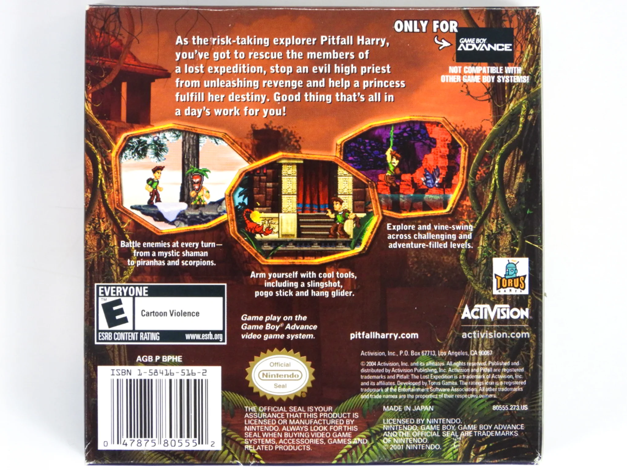 Pitfall The Lost Expedition (Nintendo Game Boy Advance / GBA) - Image 4