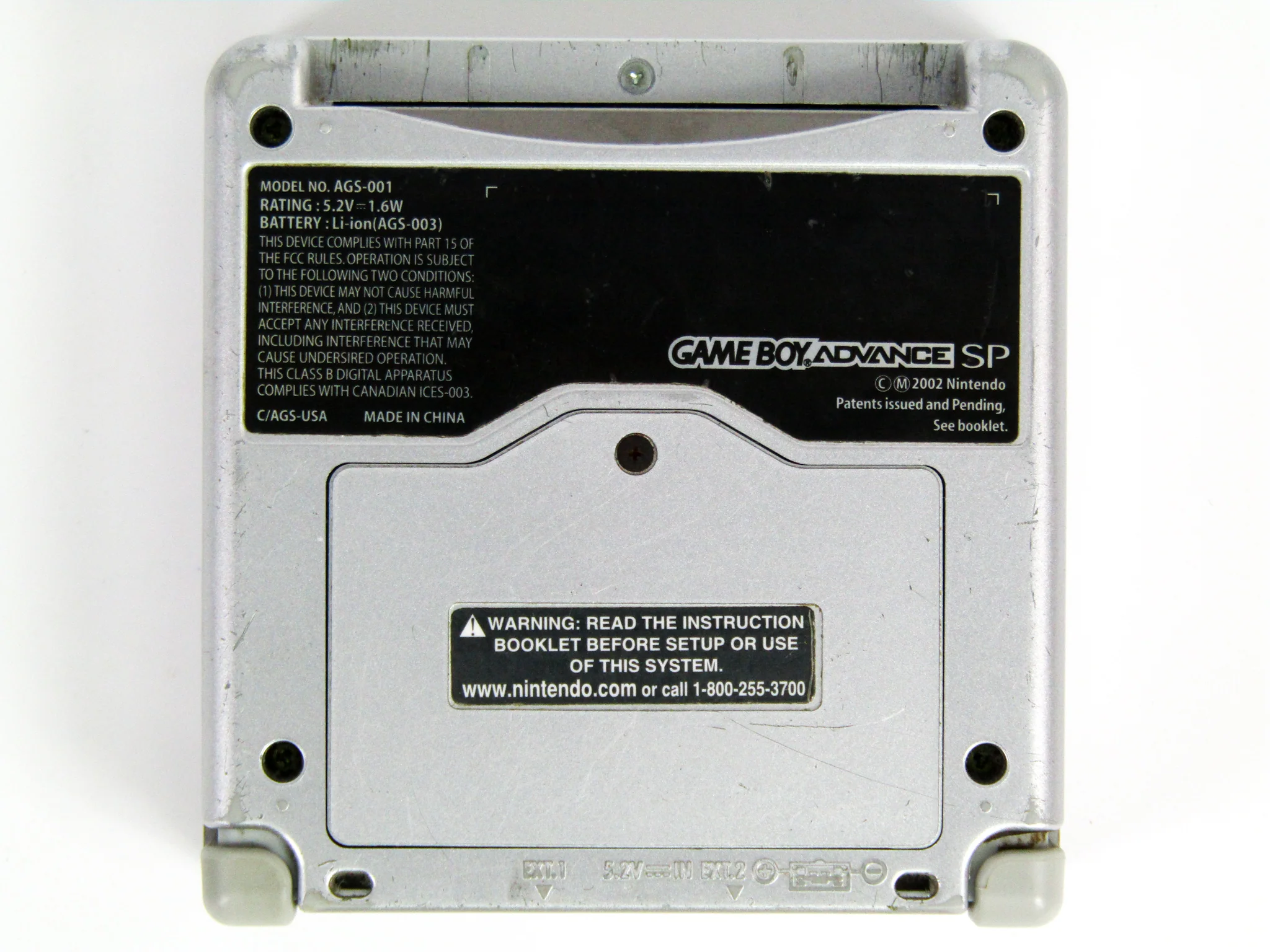 Nintendo Game Boy Advance SP System [AGS-001] Platinum (GBA) - Image 16