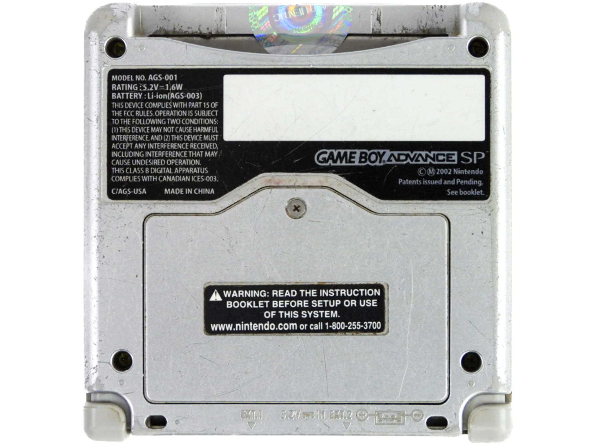 Nintendo Game Boy Advance SP System [AGS-001] Platinum (GBA) - Image 22