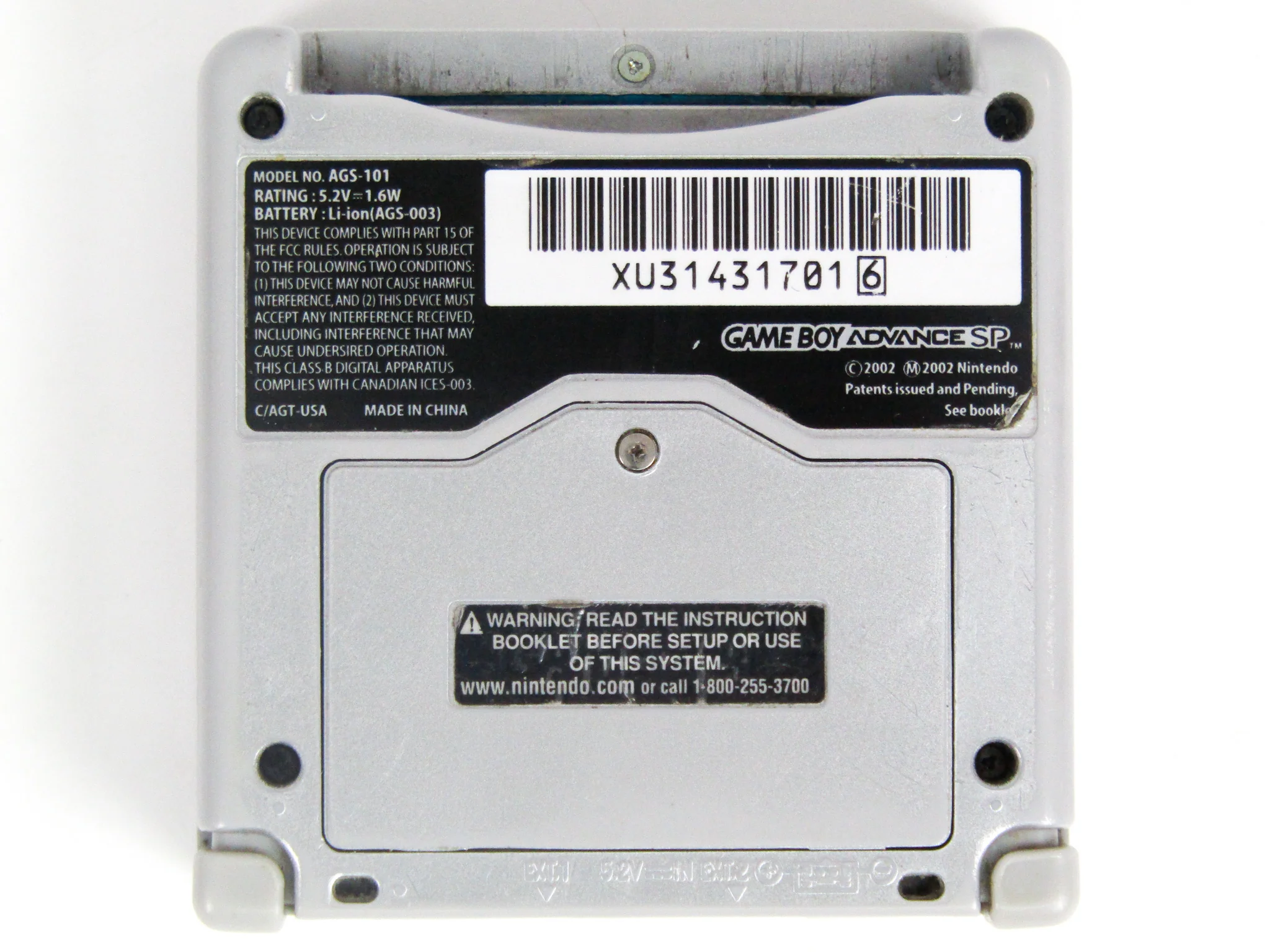 Nintendo Game Boy Advance SP System [AGS-101] Platinum (GBA) - Image 3