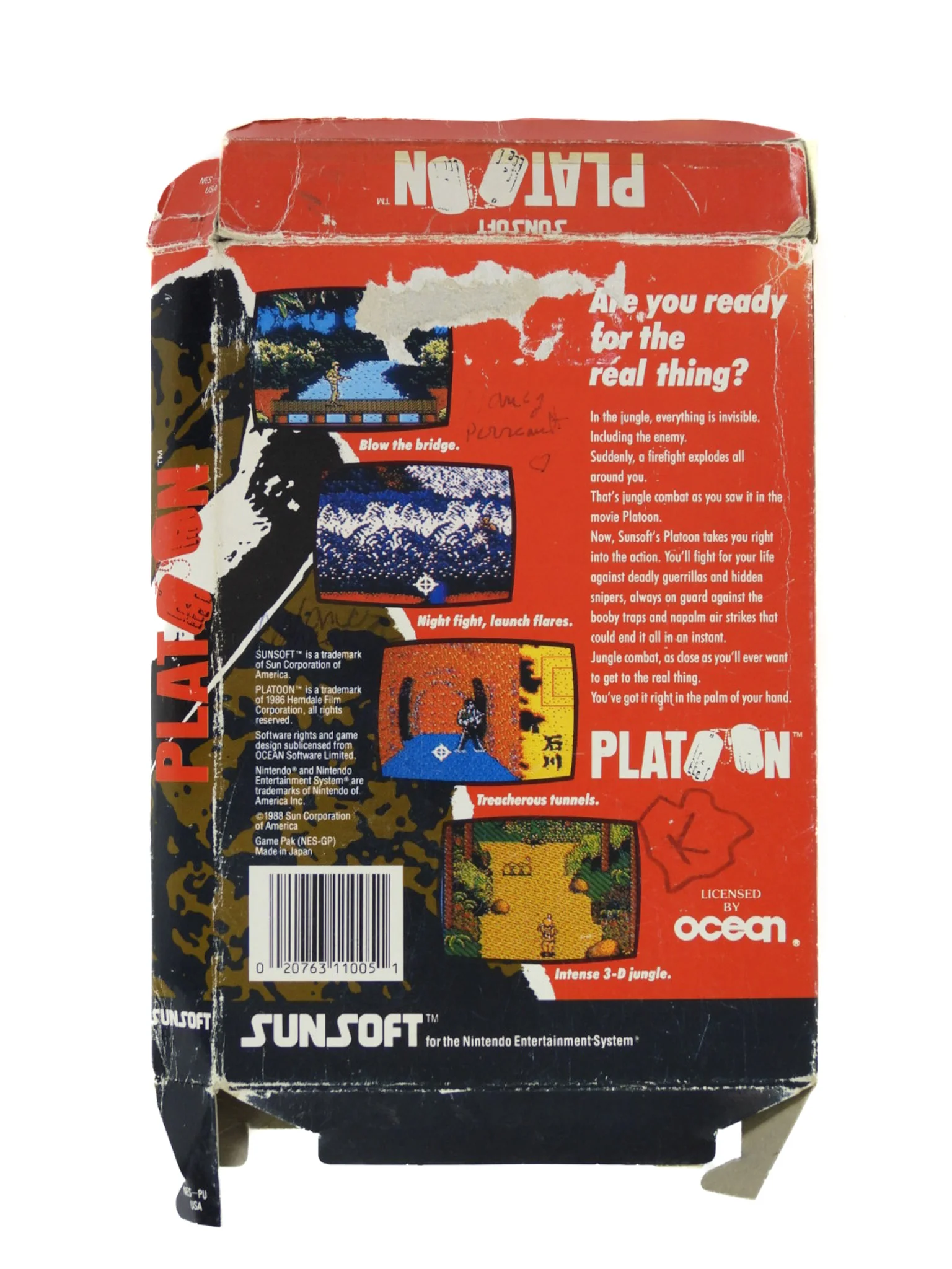 Platoon [Box] (Nintendo / NES) - Image 2