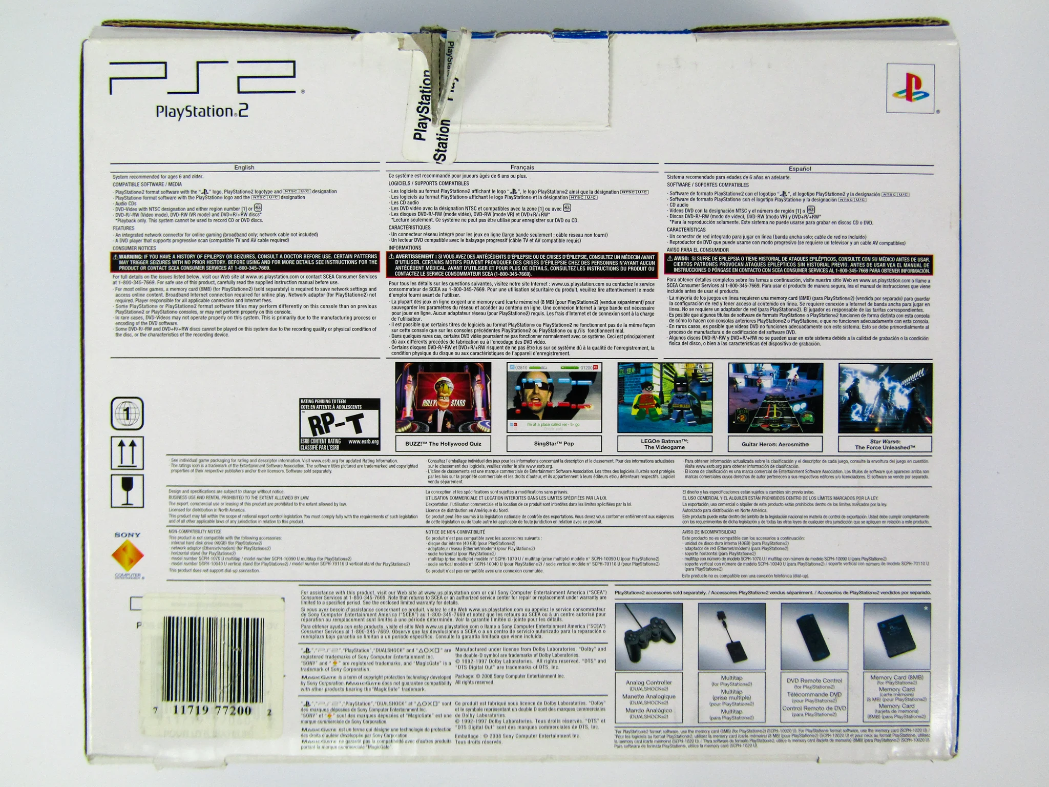 PlayStation 2 System Slim [SCPH-9000x] Black (PS2) - Image 2