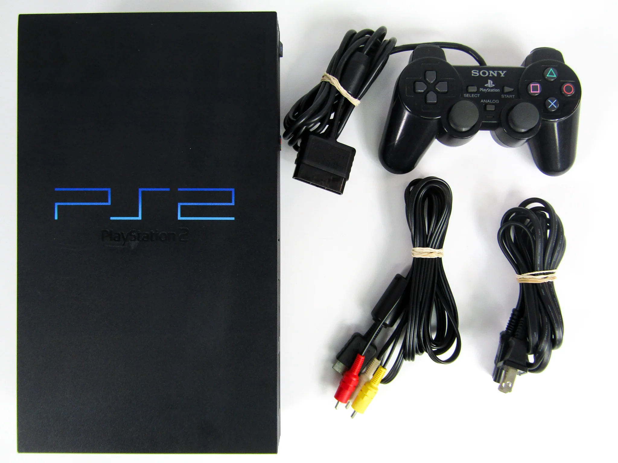 PlayStation 2 System Black with 1 Assorted Controller (PS2) - Image 18