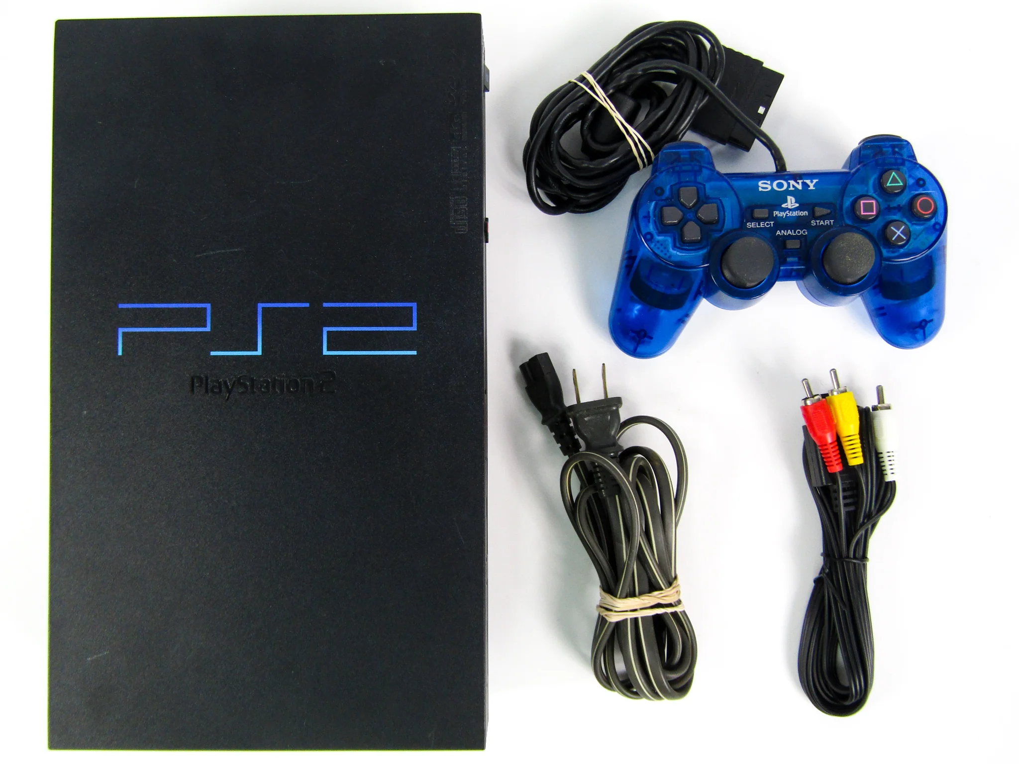 PlayStation 2 System Black with 1 Unassorted Controller (PS2) - Image 2
