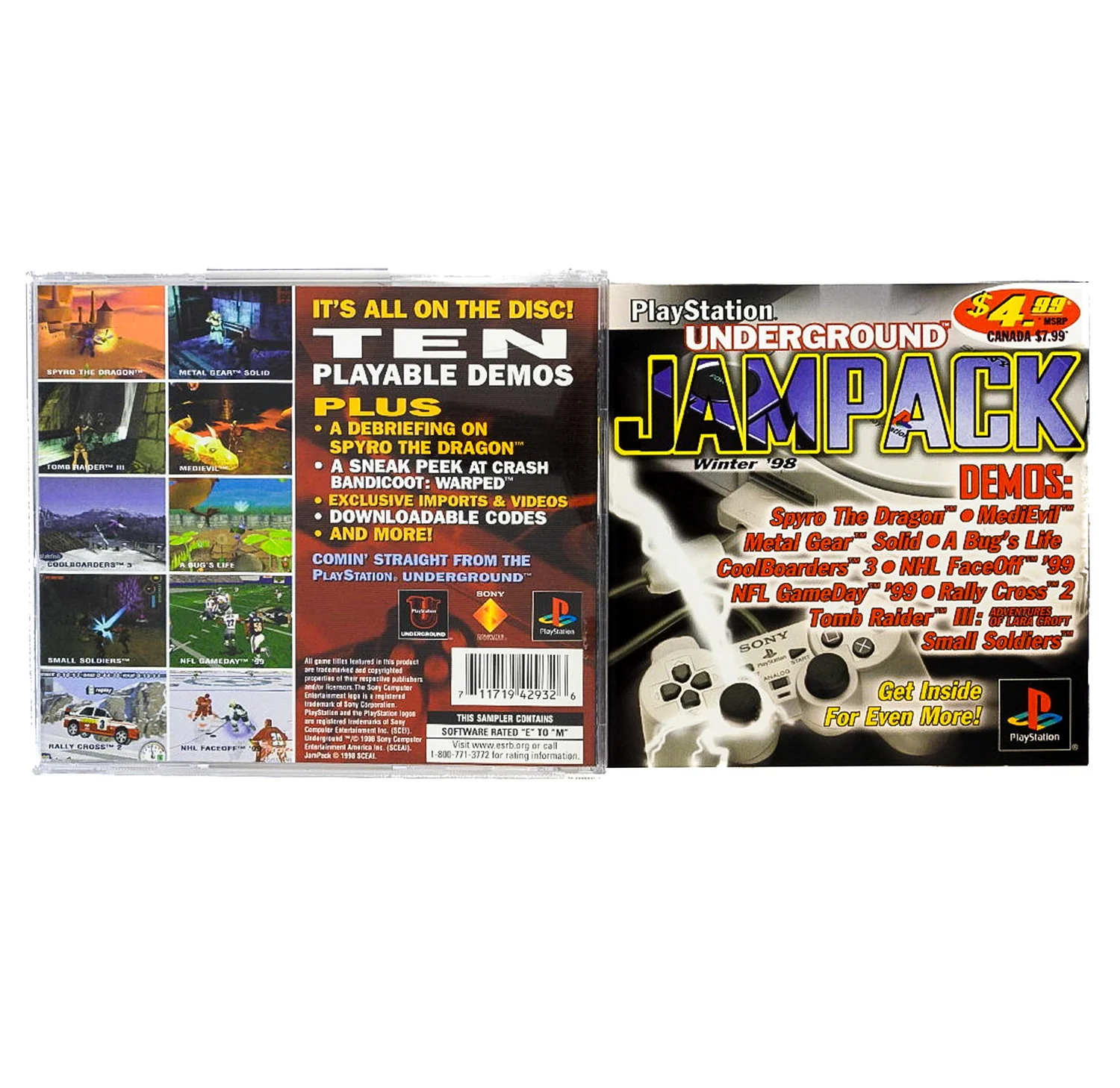PlayStation Underground Jampack: Winter 98 (PlayStation / PS1) - Image 2
