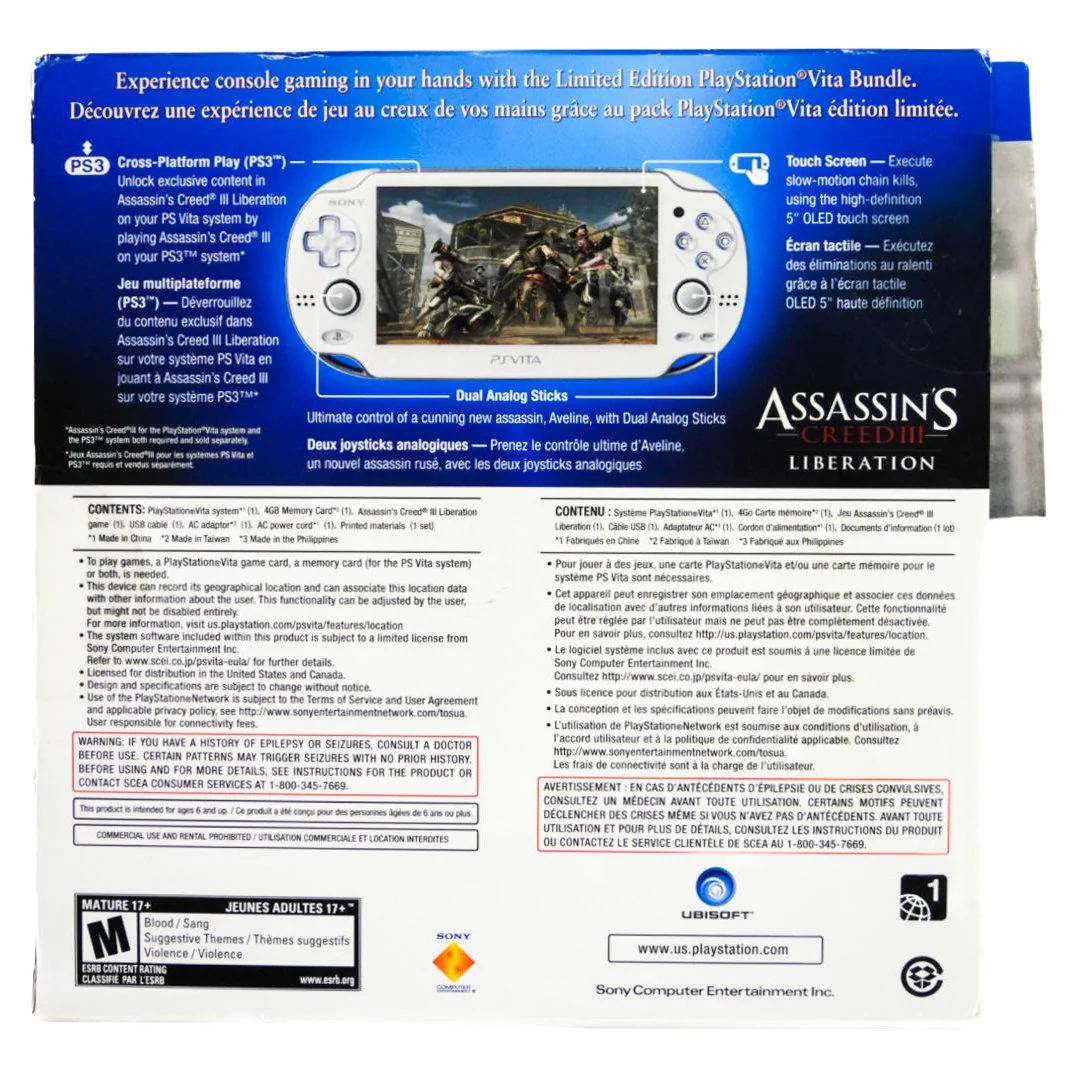 PlayStation Vita System [PCH-1000] [Assassin's Creed III Bundle] (PS Vita) - Image 2