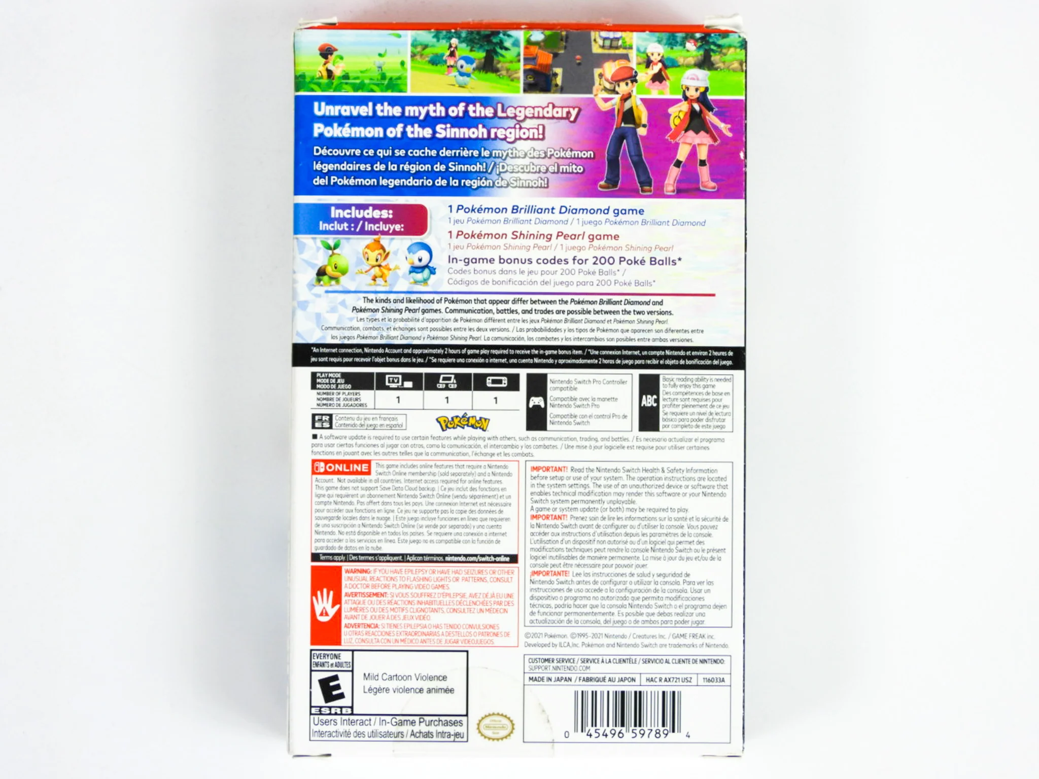Pokemon Brilliant Diamond & Shining Pearl Double Pack (Nintendo Switch) - Image 6