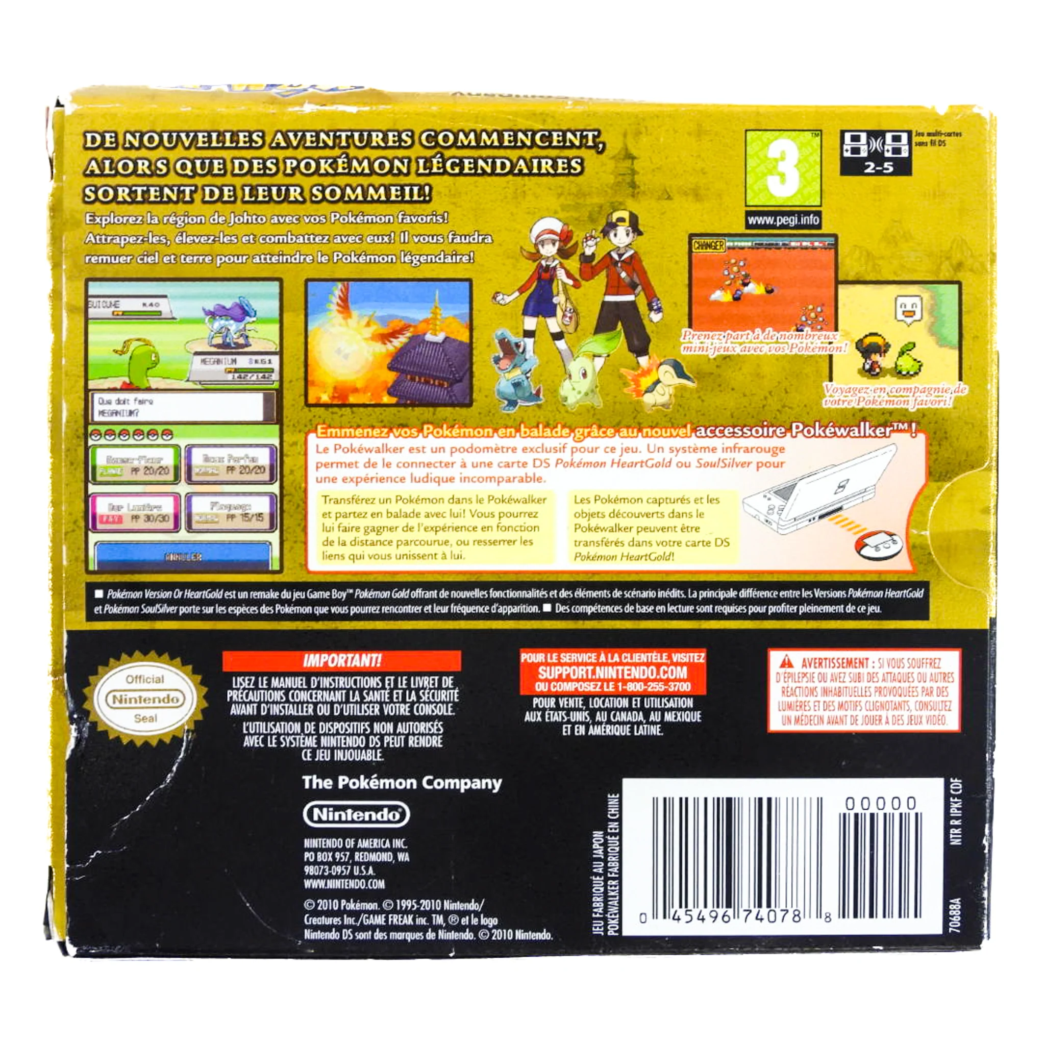 Pokemon HeartGold Version [Pokewalker] [French Version] [PAL] (Nintendo DS) - Image 12