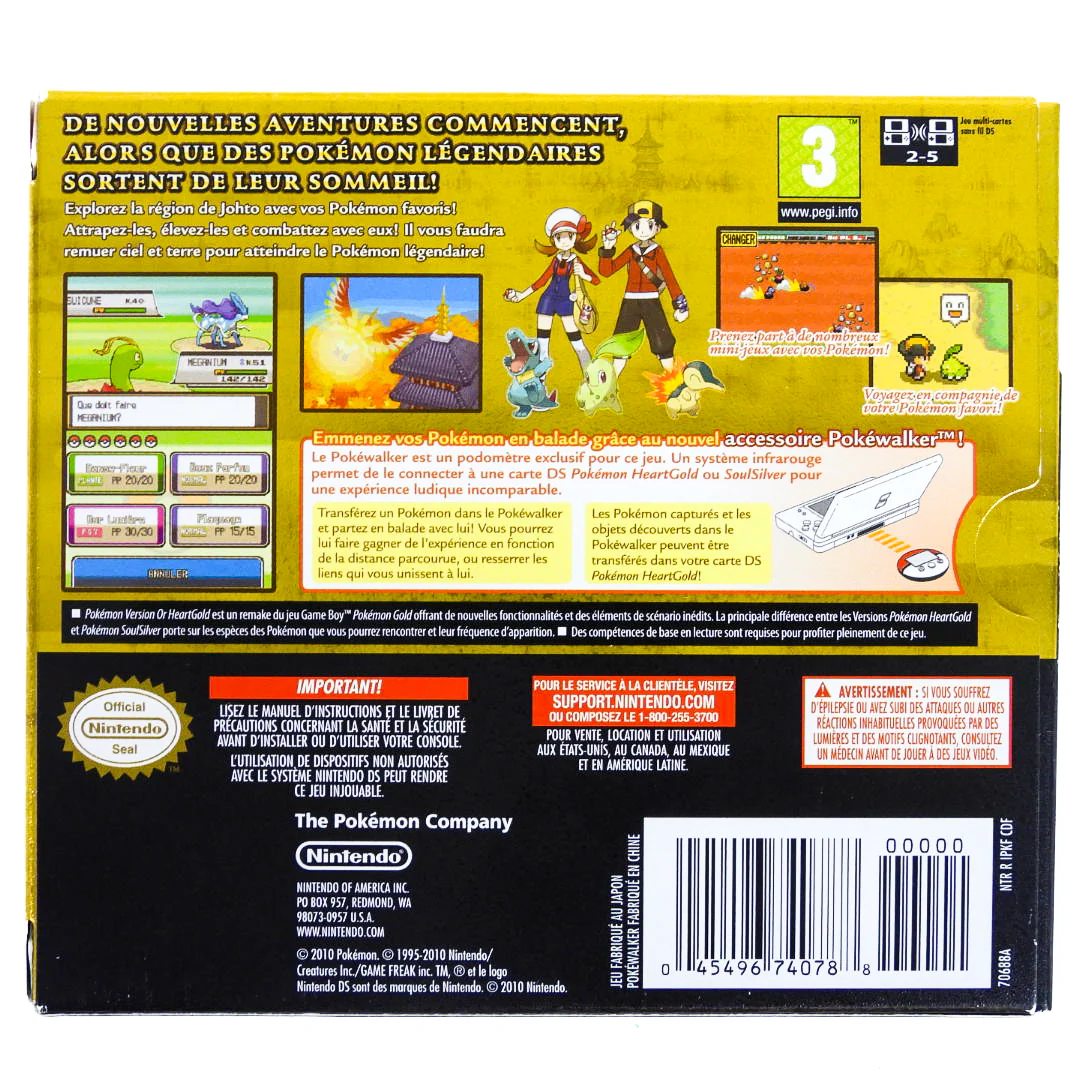 Pokemon HeartGold Version [Pokewalker] [French Version] [PAL] (Nintendo DS) - Image 7