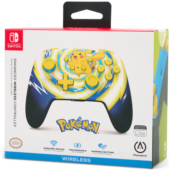 Pokemon Pikachu Vortex Enhanced Wireless Controller [PowerA] (Nintendo Switch)