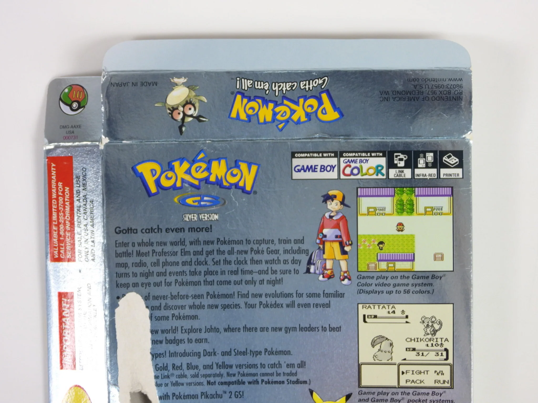 Pokemon Silver [Box] (Nintendo Game Boy Color / GBC) - Image 10