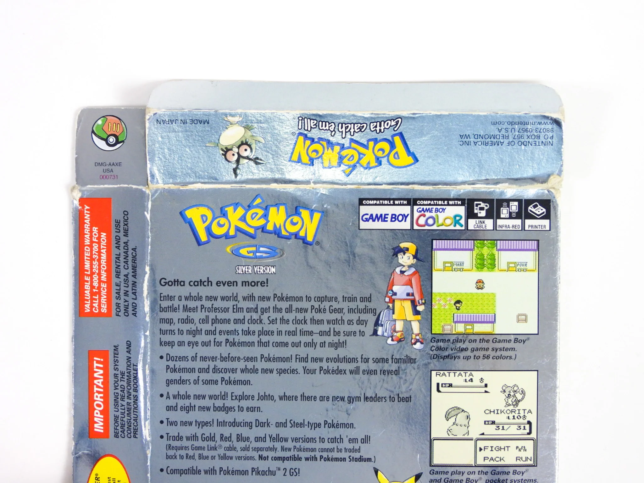Pokemon Silver [Box] (Nintendo Game Boy Color / GBC) - Image 5