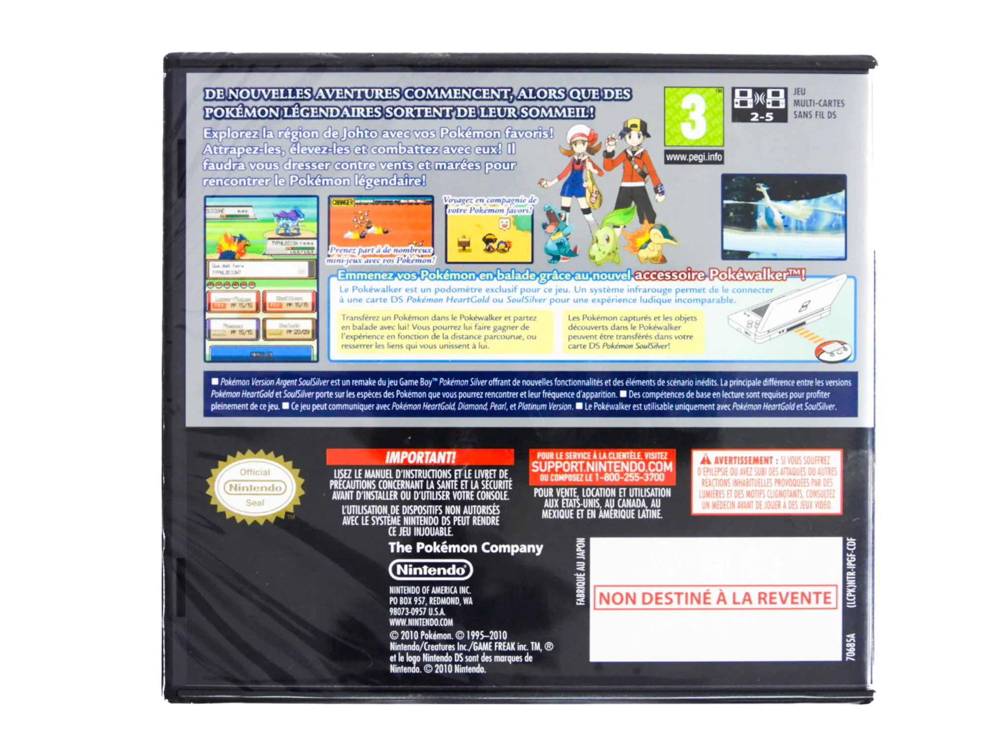 Pokemon SoulSilver Version [Pokewalker] [French Version] [PAL] (Nintendo DS) - Image 4