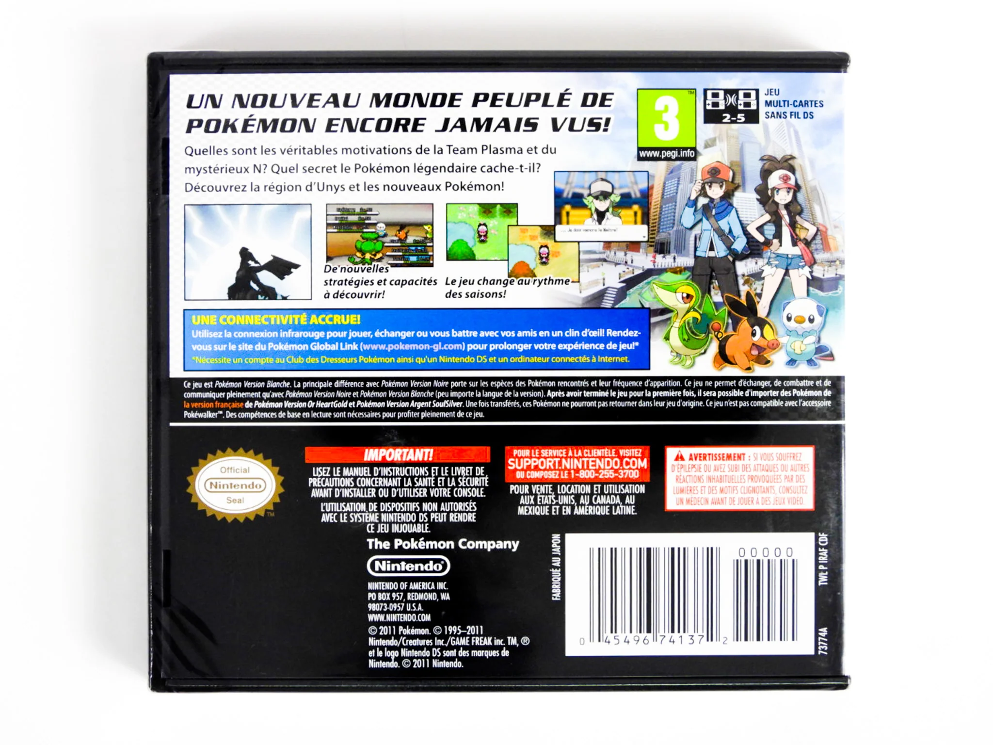 Pokemon White [French Version] [PAL] (Nintendo DS) - Image 2