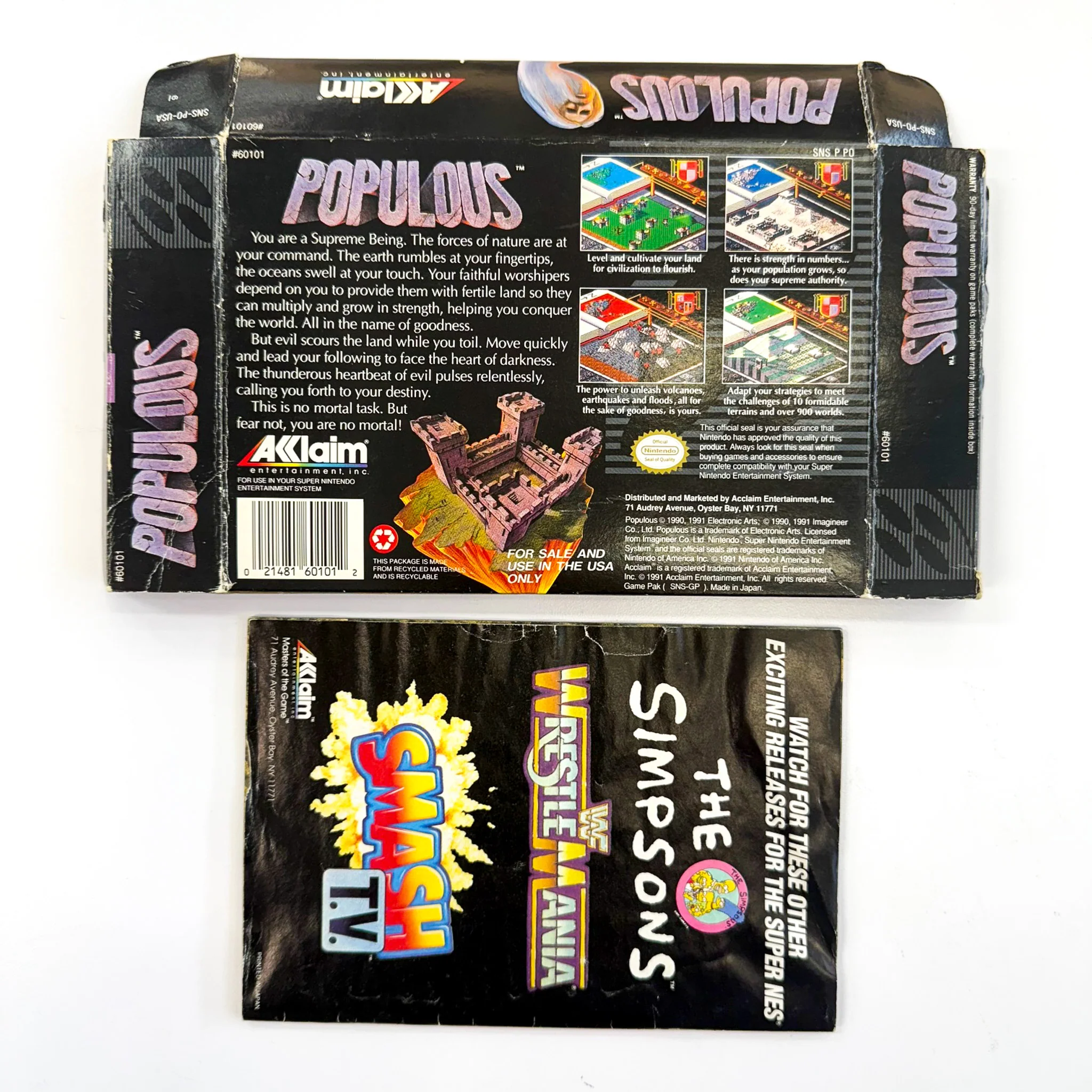 Populous [Box] (Super Nintendo / SNES) - Image 2