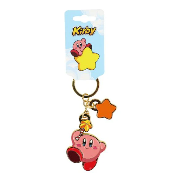 Porte-clés Kirby avec étoile en métal emaillé - Image 2