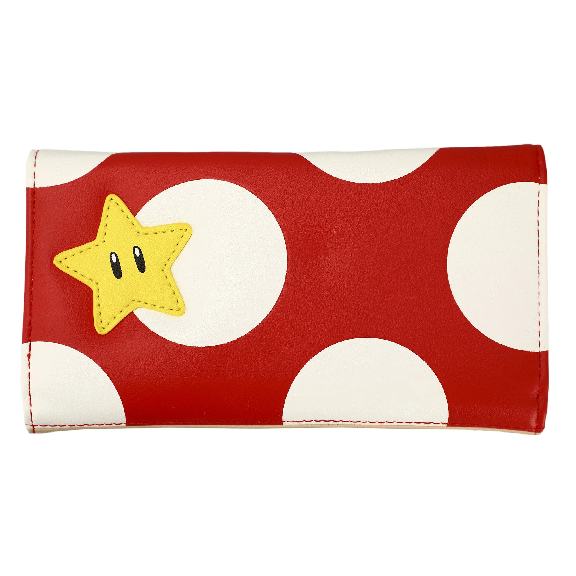 Portefeuille Super Mario à trois volets champignon rouge - Image 2