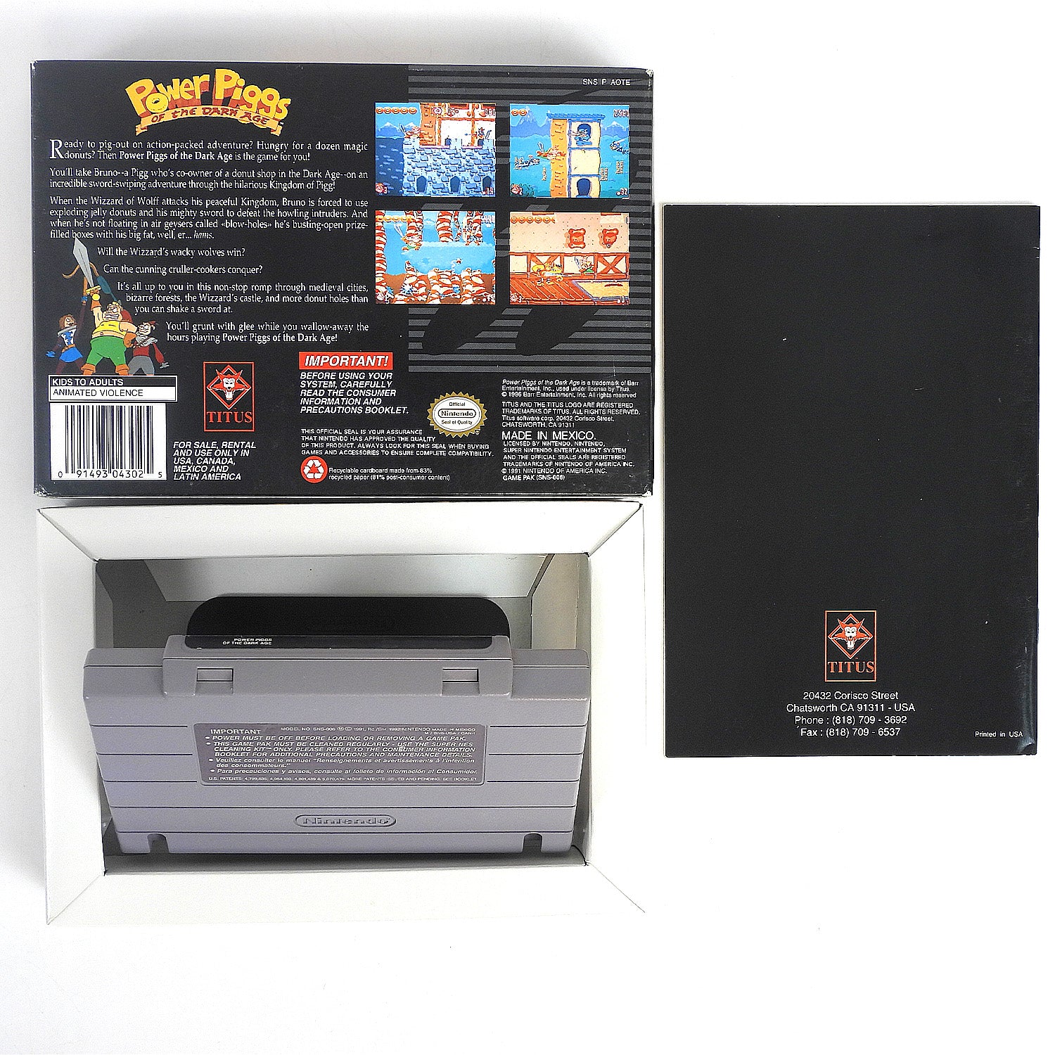 Power Piggs of the Dark Age (Super Nintendo / SNES) - Image 2