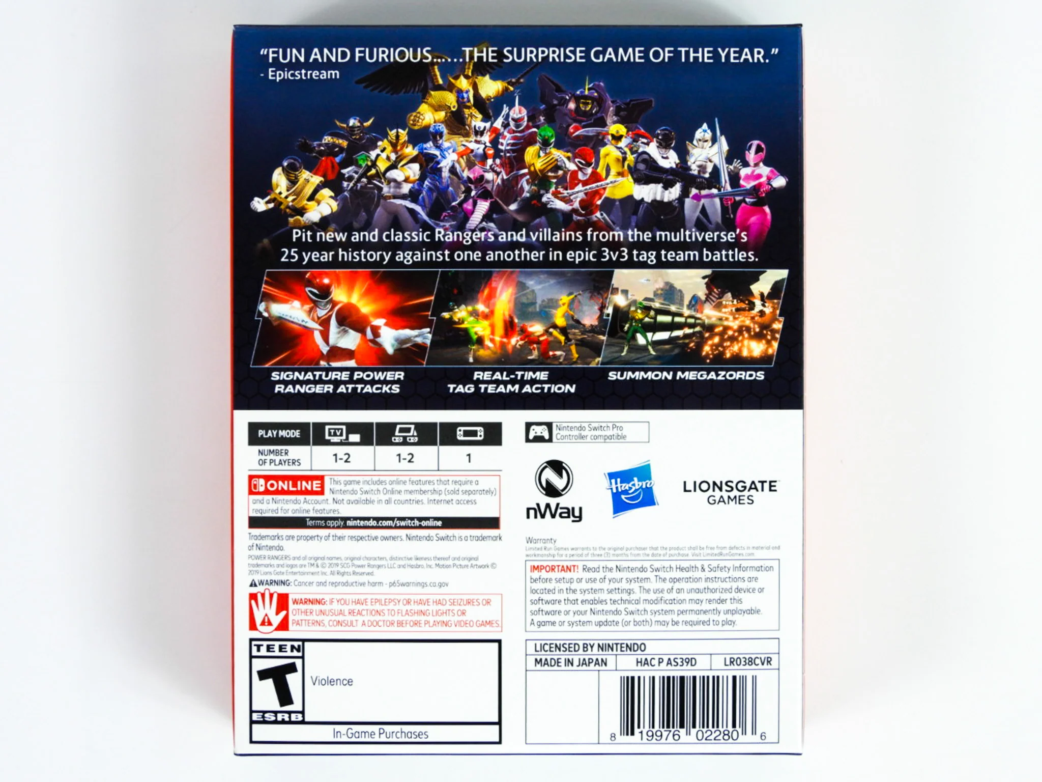 Power Rangers: Battle For The Grid [Mega Edition] [Limited Run Games] (Nintendo Switch) - Image 2