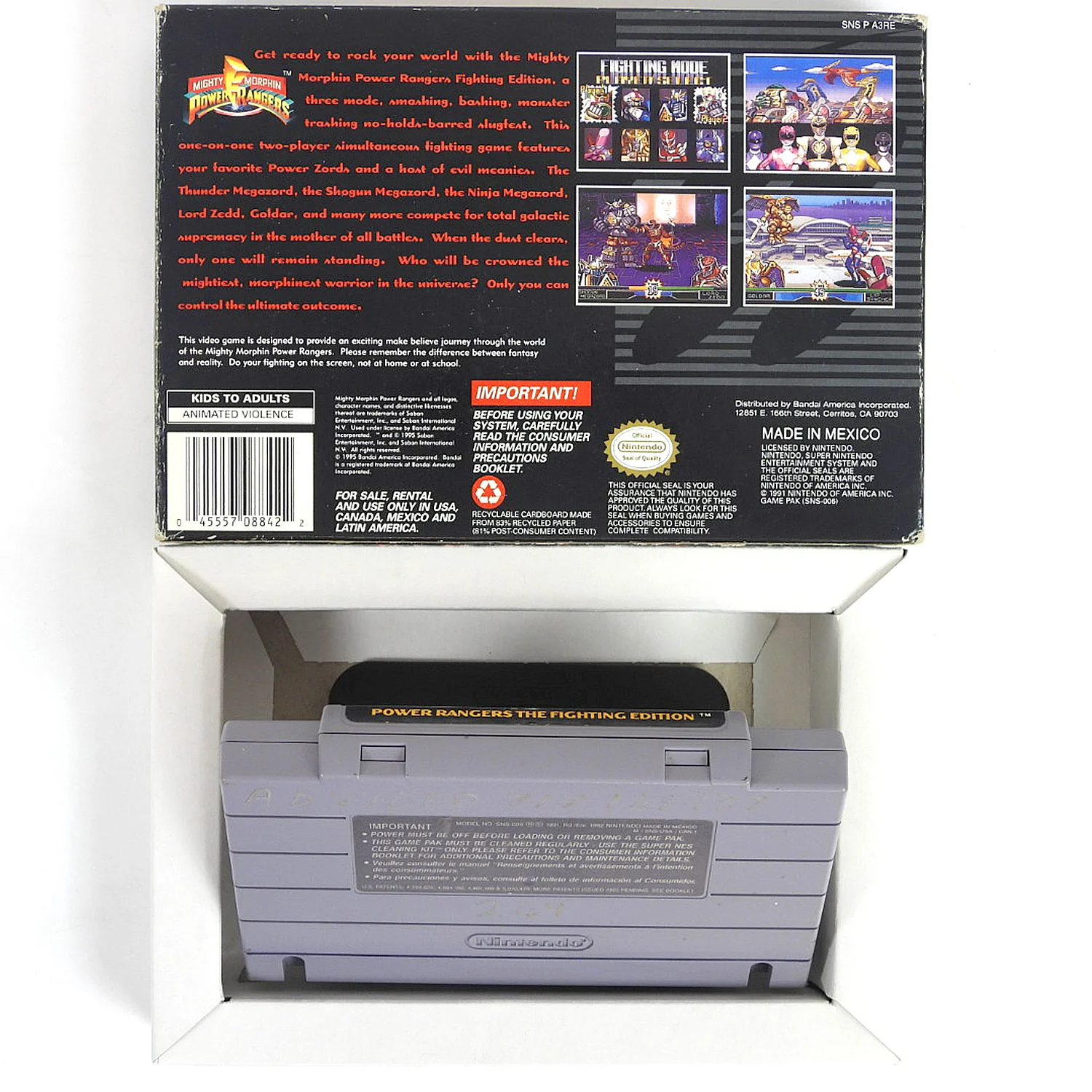 Power Rangers Fighting Edition (Super Nintendo / SNES) - Image 2