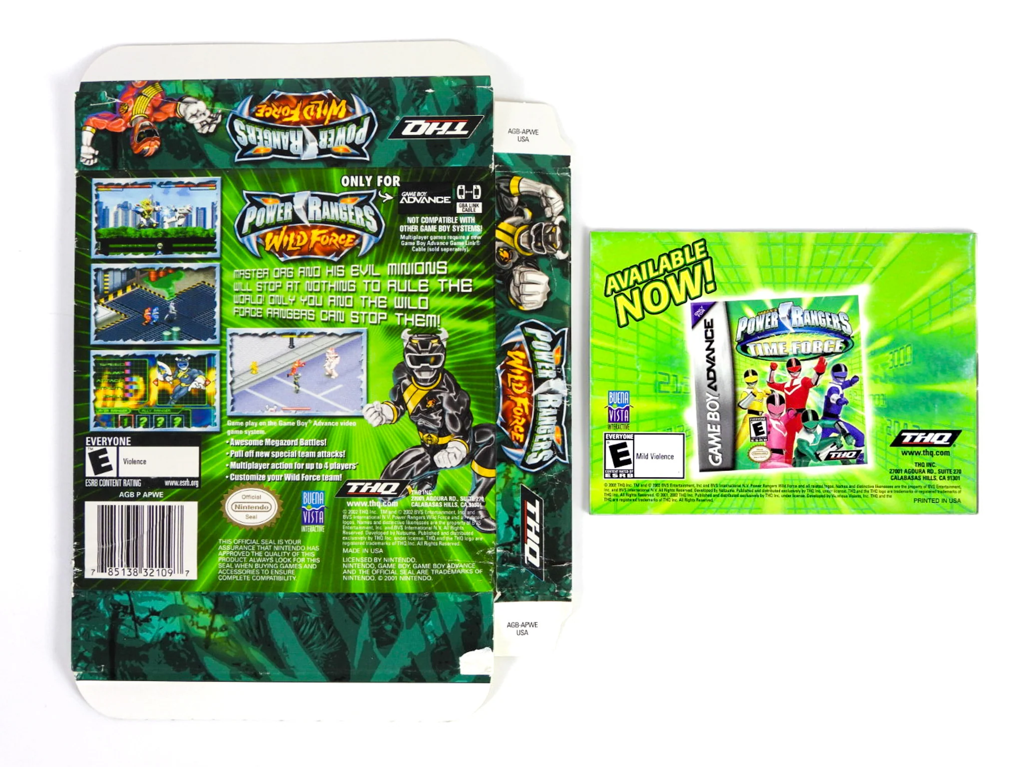 Power Rangers Wild Force [Box] (Nintendo Game Boy Advance / GBA) - Image 2