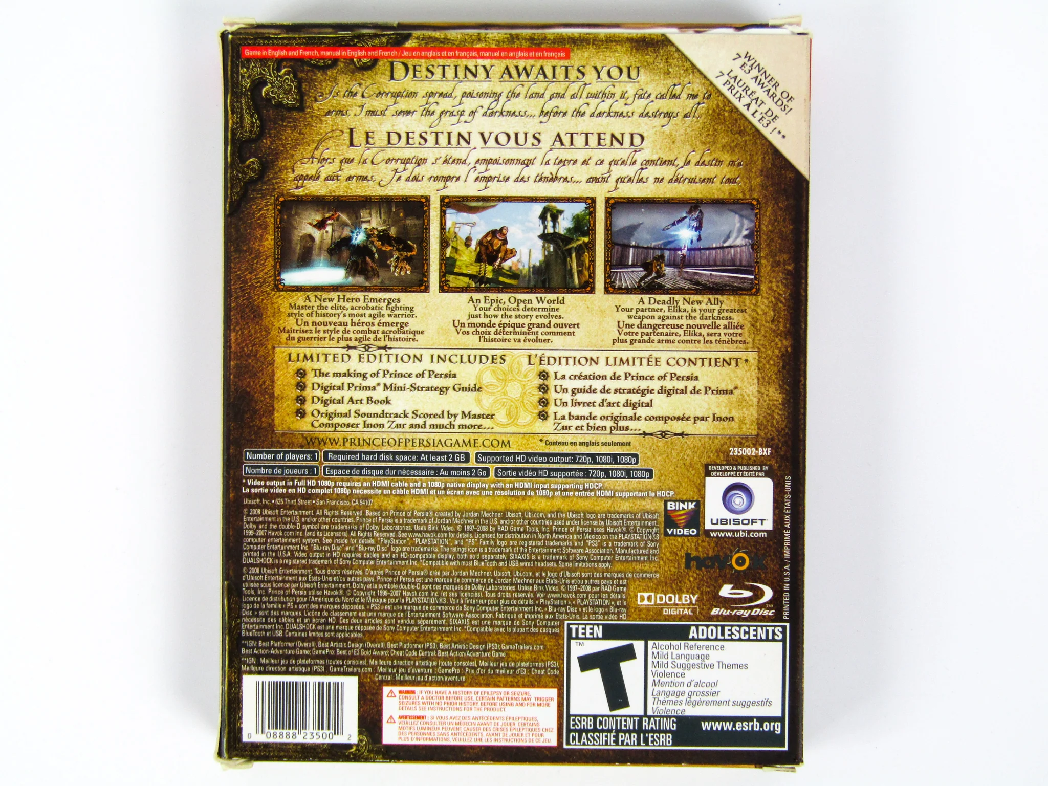 Prince Of Persia [Pre-Order Edition] (PlayStation 3 / PS3) - Image 2