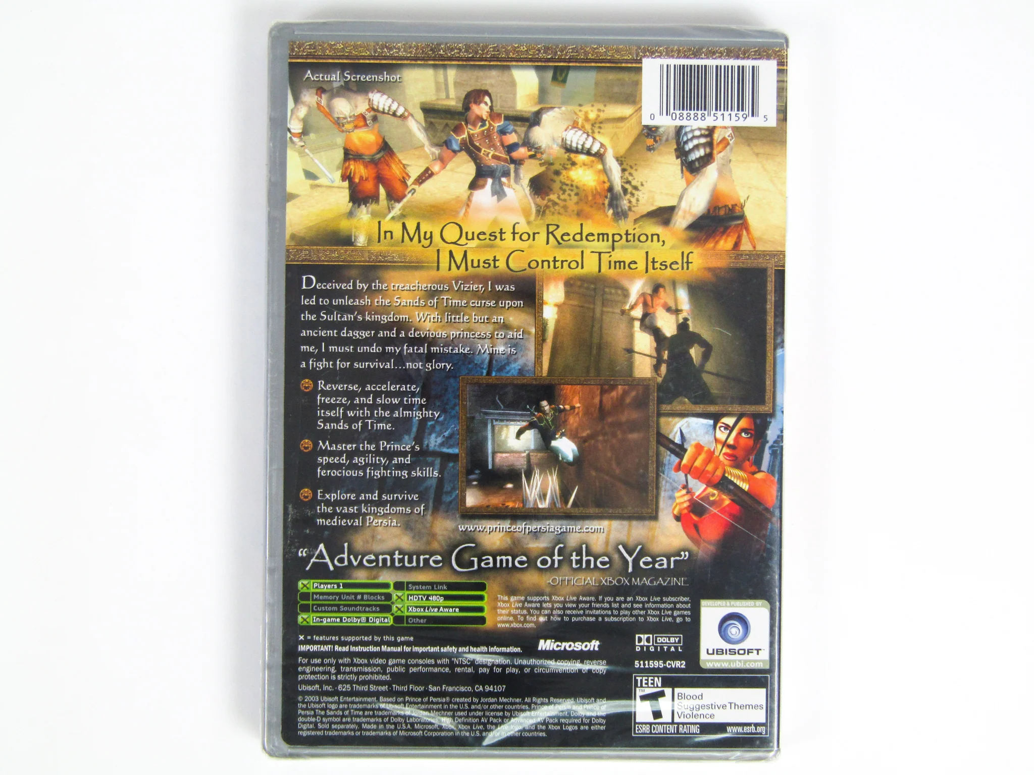 Prince Of Persia Sands Of Time [Platinum Hits] (Xbox) - Image 2