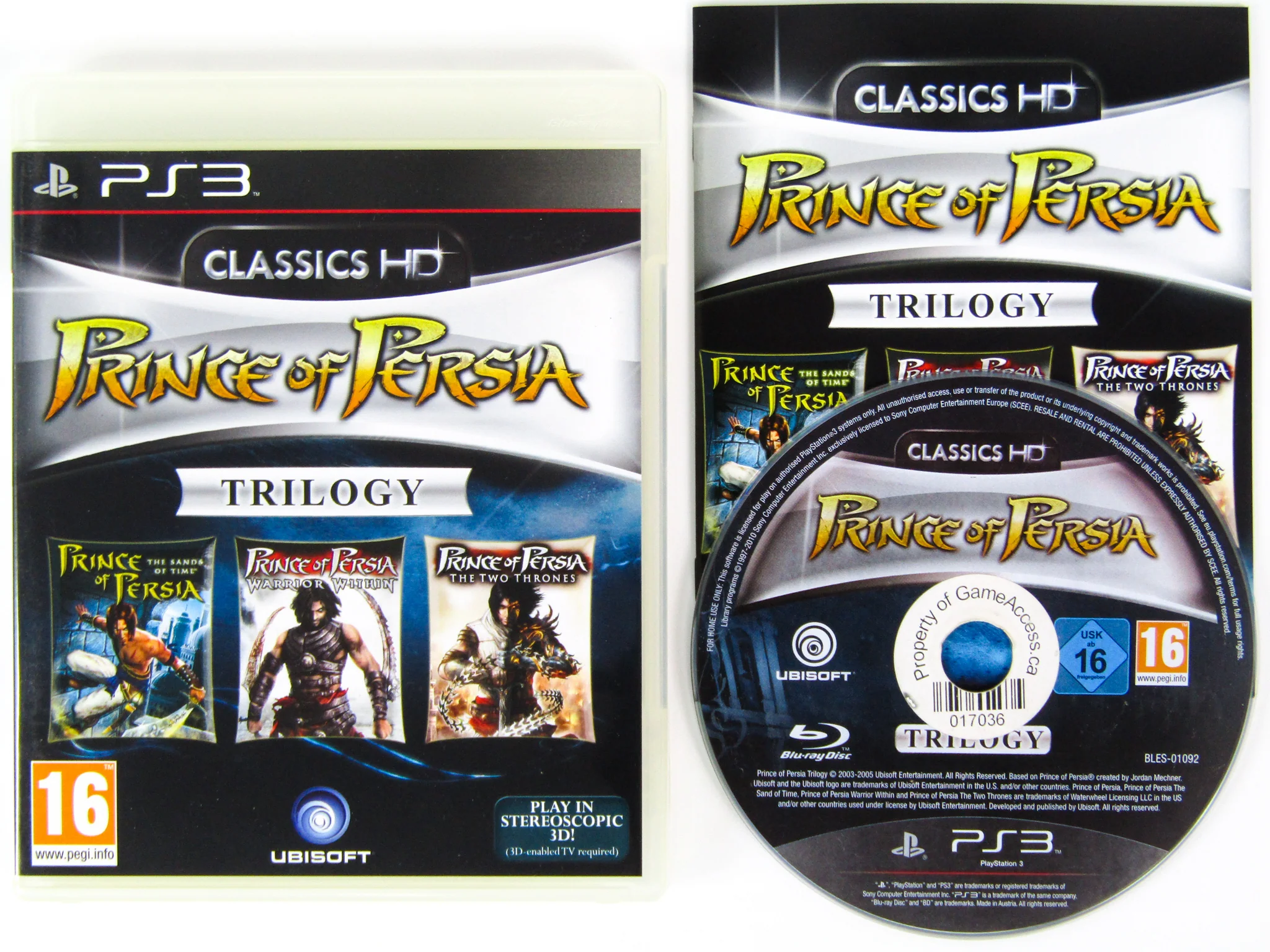 Prince Of Persia Trilogy [PAL] (PlayStation 3 / PS3) - Image 2