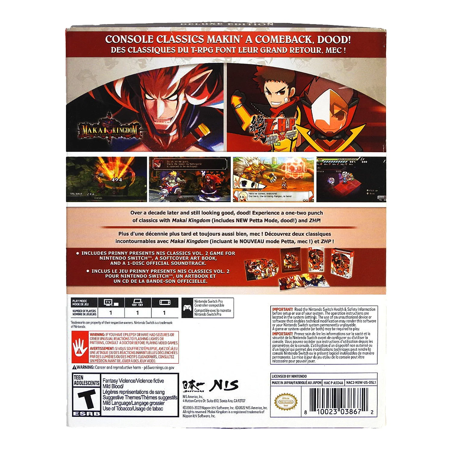 Prinny Presents NIS Classics Volume 2 [Deluxe Edition] (Nintendo Switch) - Image 2