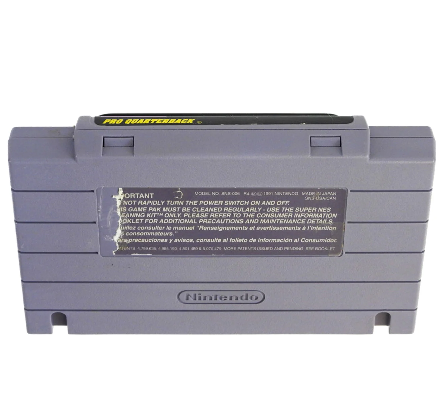 Pro Quarterback (Super Nintendo / SNES) - Image 2