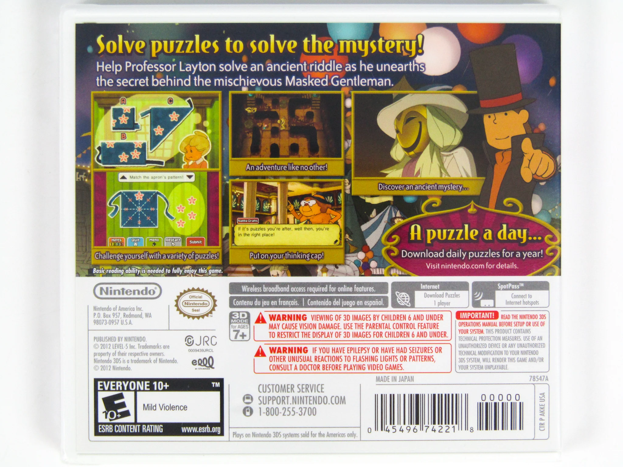 Professor Layton And The Miracle Mask (Nintendo 3DS) - Image 2
