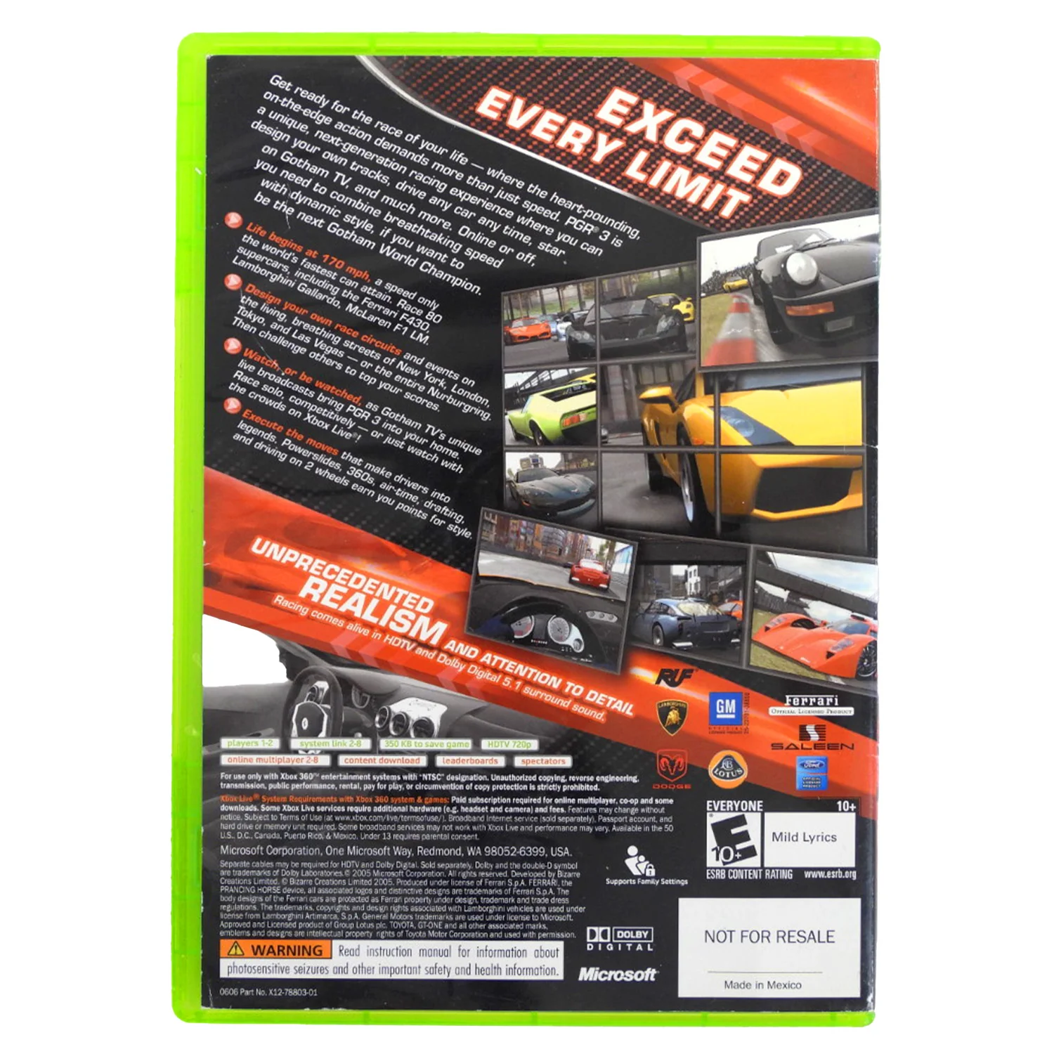 Project Gotham Racing 3 [Not For Resale] (Xbox 360) - Image 3