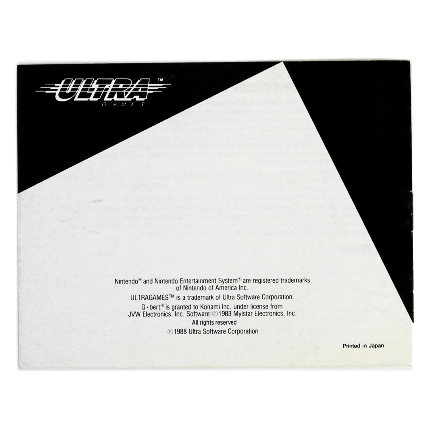 Q*Bert [Manual] (Nintendo / NES) - Image 2