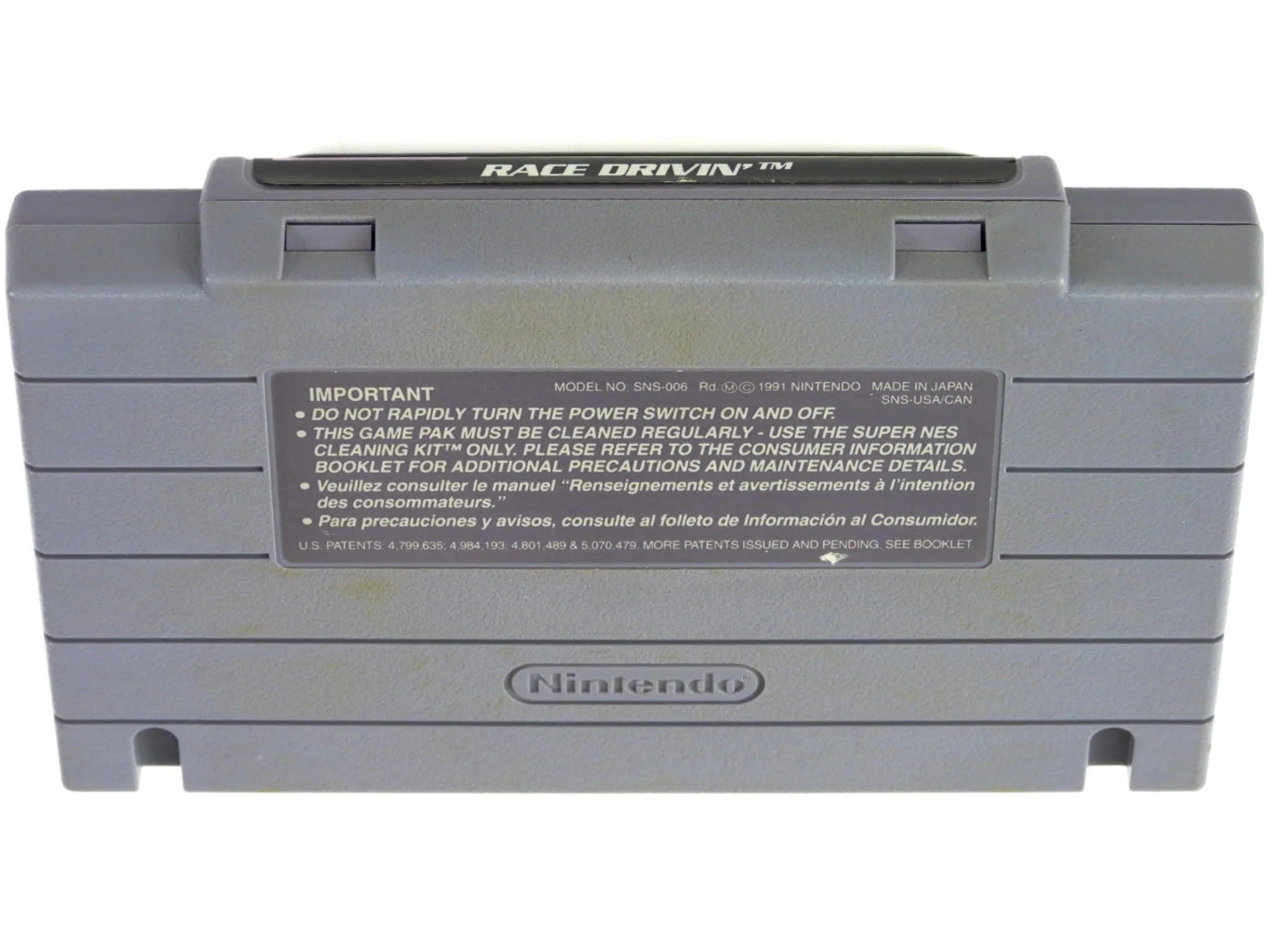Race Drivin' (Super Nintendo / SNES) - Image 2